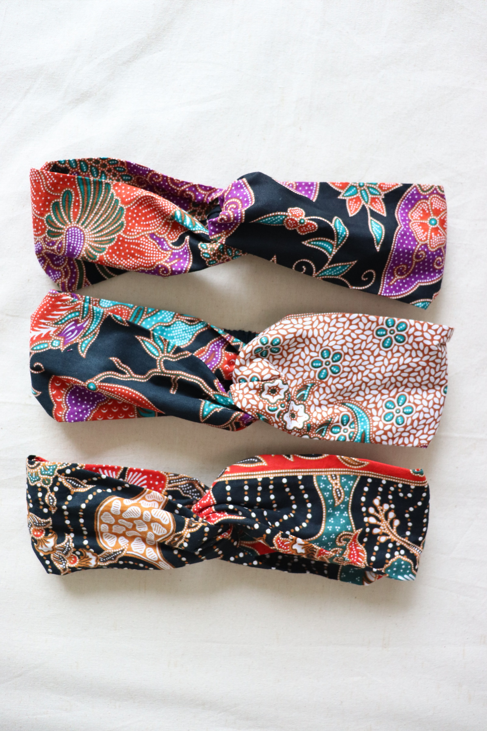 Crossover Batik Headbands [Set of 3] - Hermione