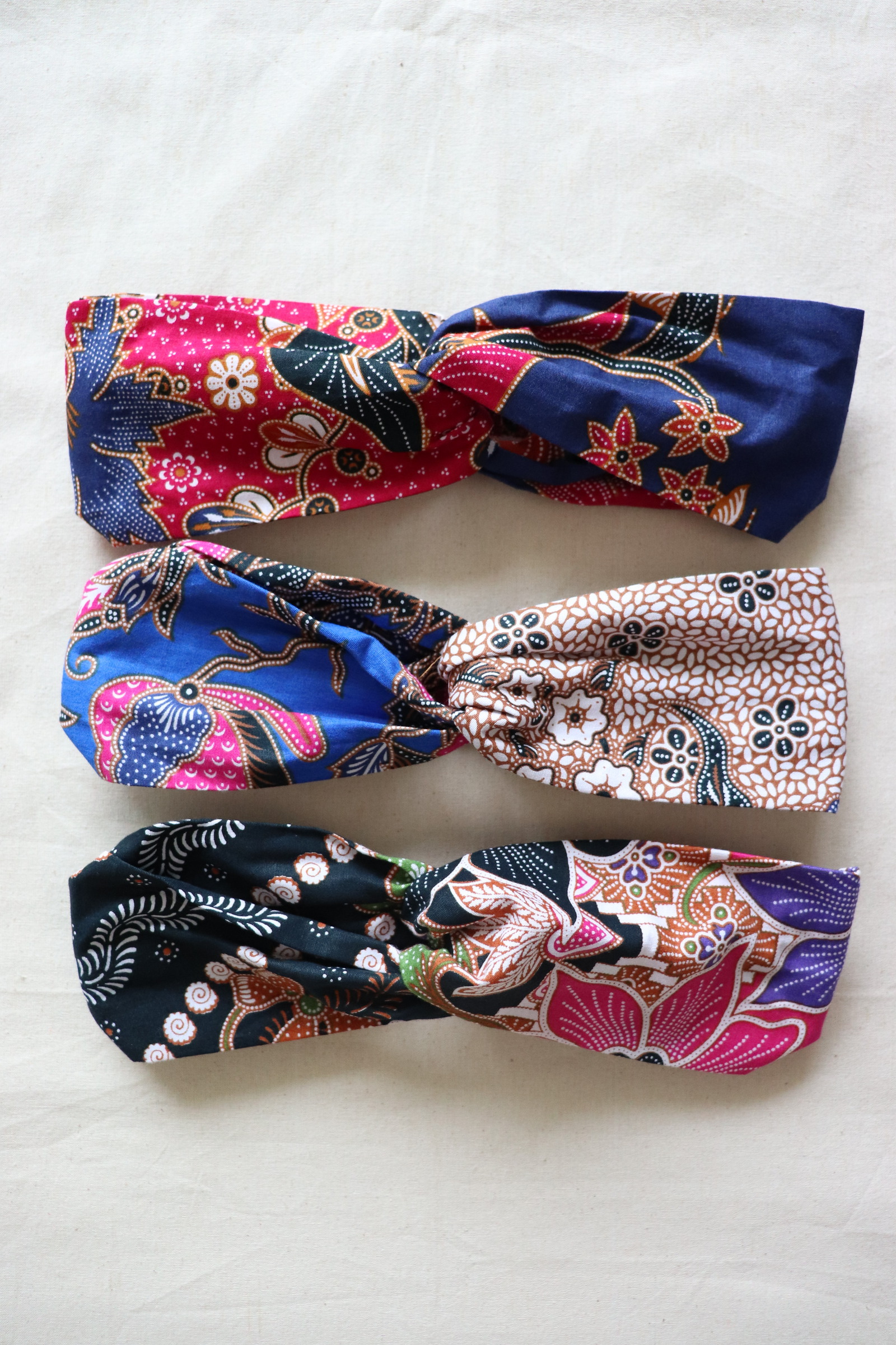 Crossover Batik Headbands [Set of 3] - Hope