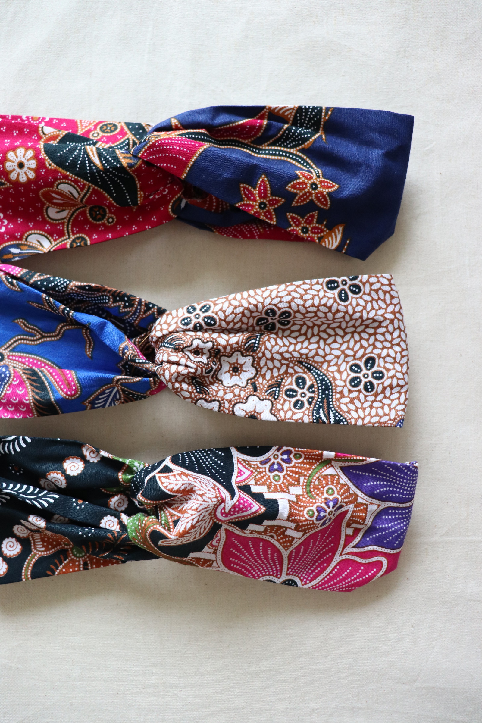 Crossover Batik Headbands [Set of 3] - Hope