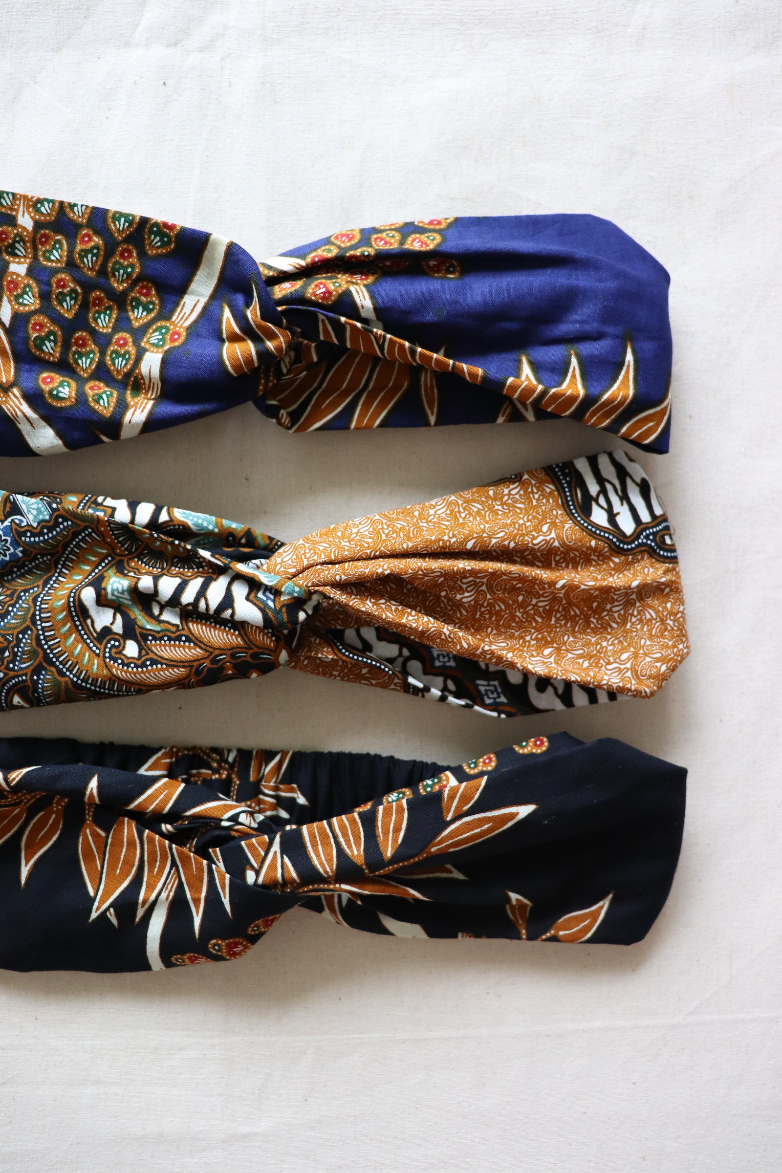 Crossover Batik Headbands [Set of 3] - Seraphine