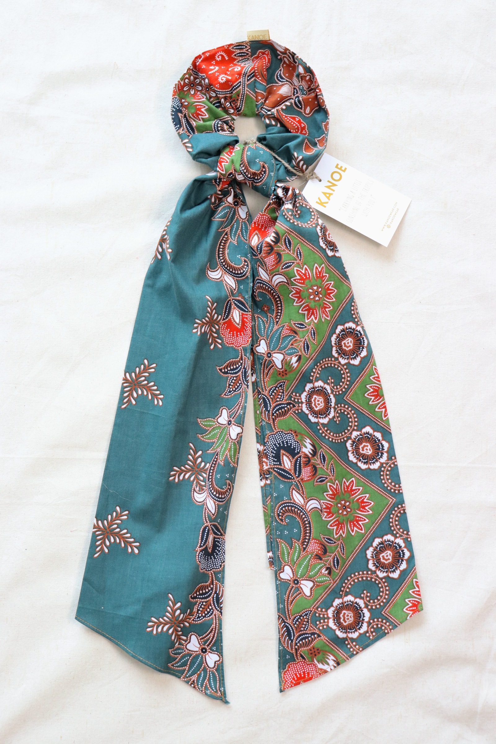 Maxi Batik Scrunchie w/ Ribbon - Giselle