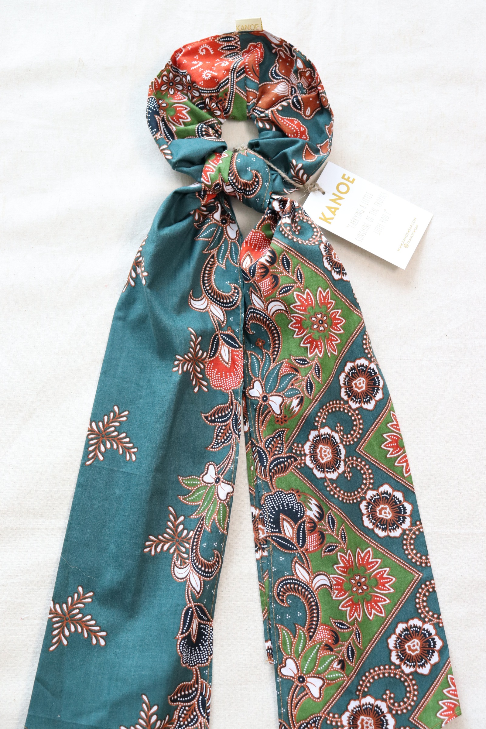 Maxi Batik Scrunchie w/ Ribbon - Giselle