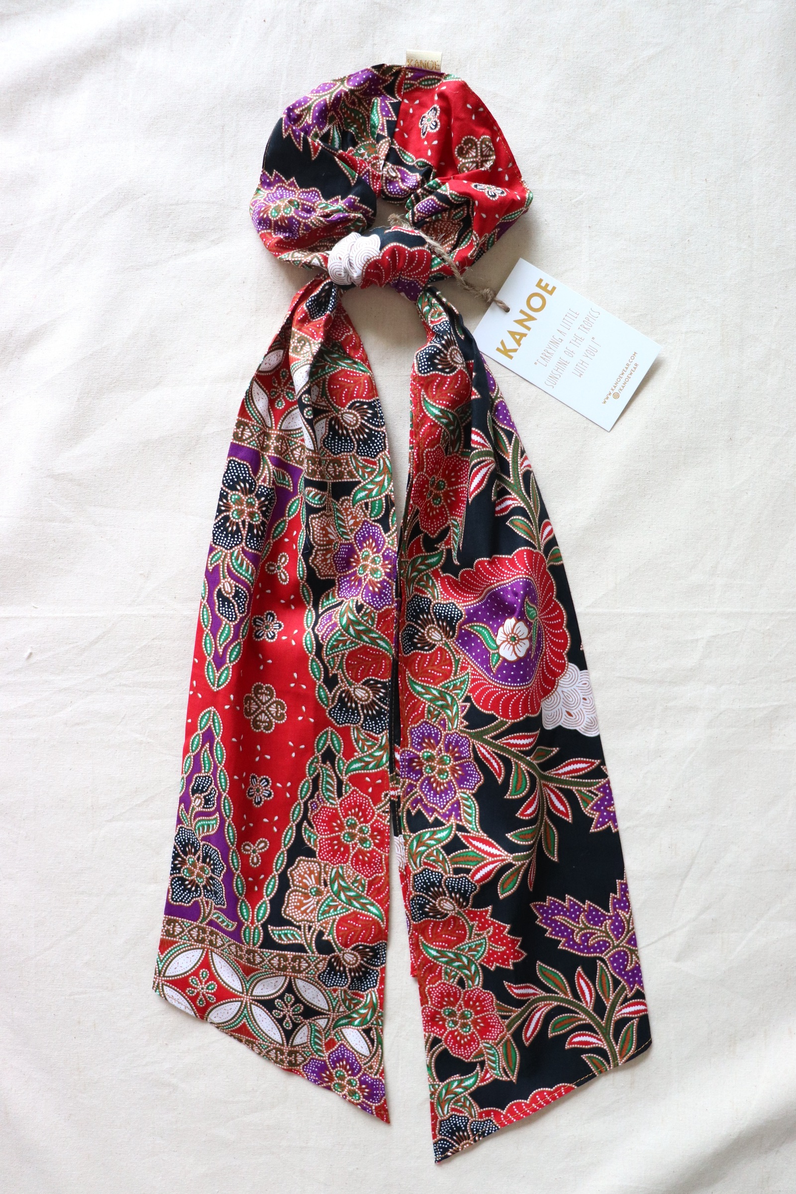 Maxi Batik Scrunchie w/ Ribbon - Dania