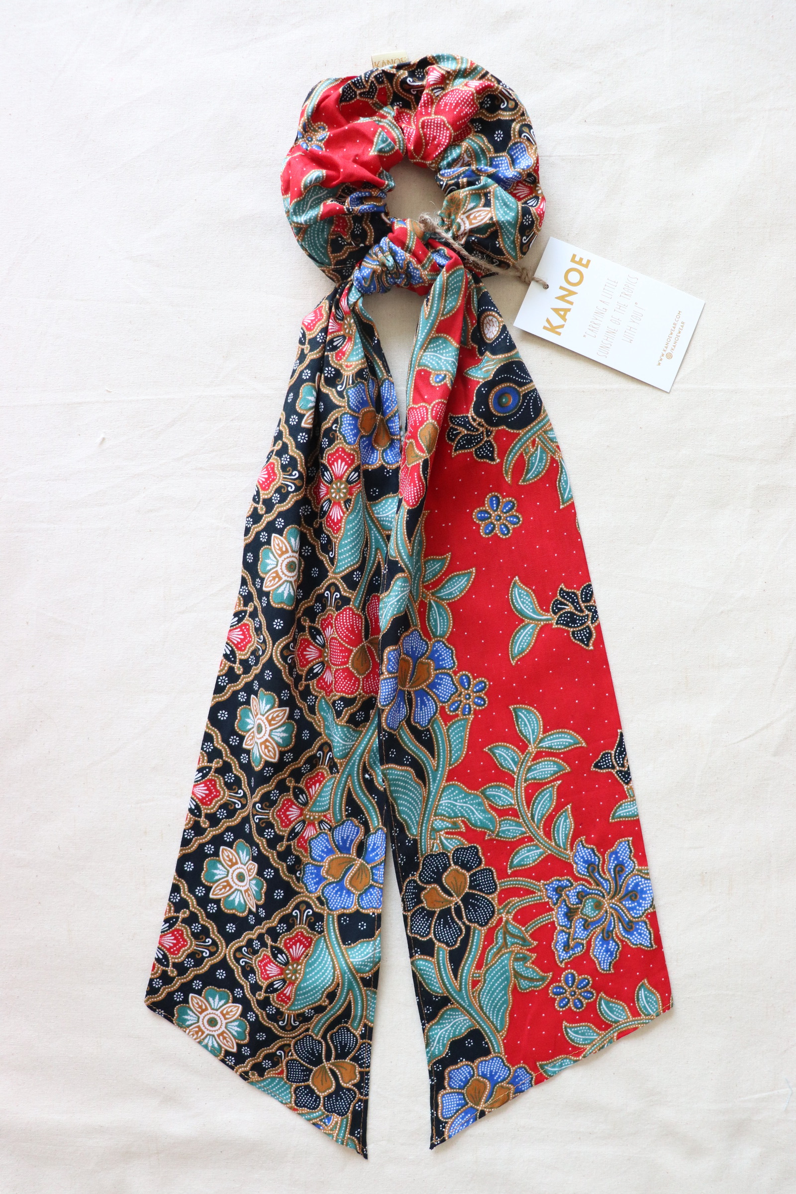 Maxi Batik Scrunchie w/ Ribbon - Bea