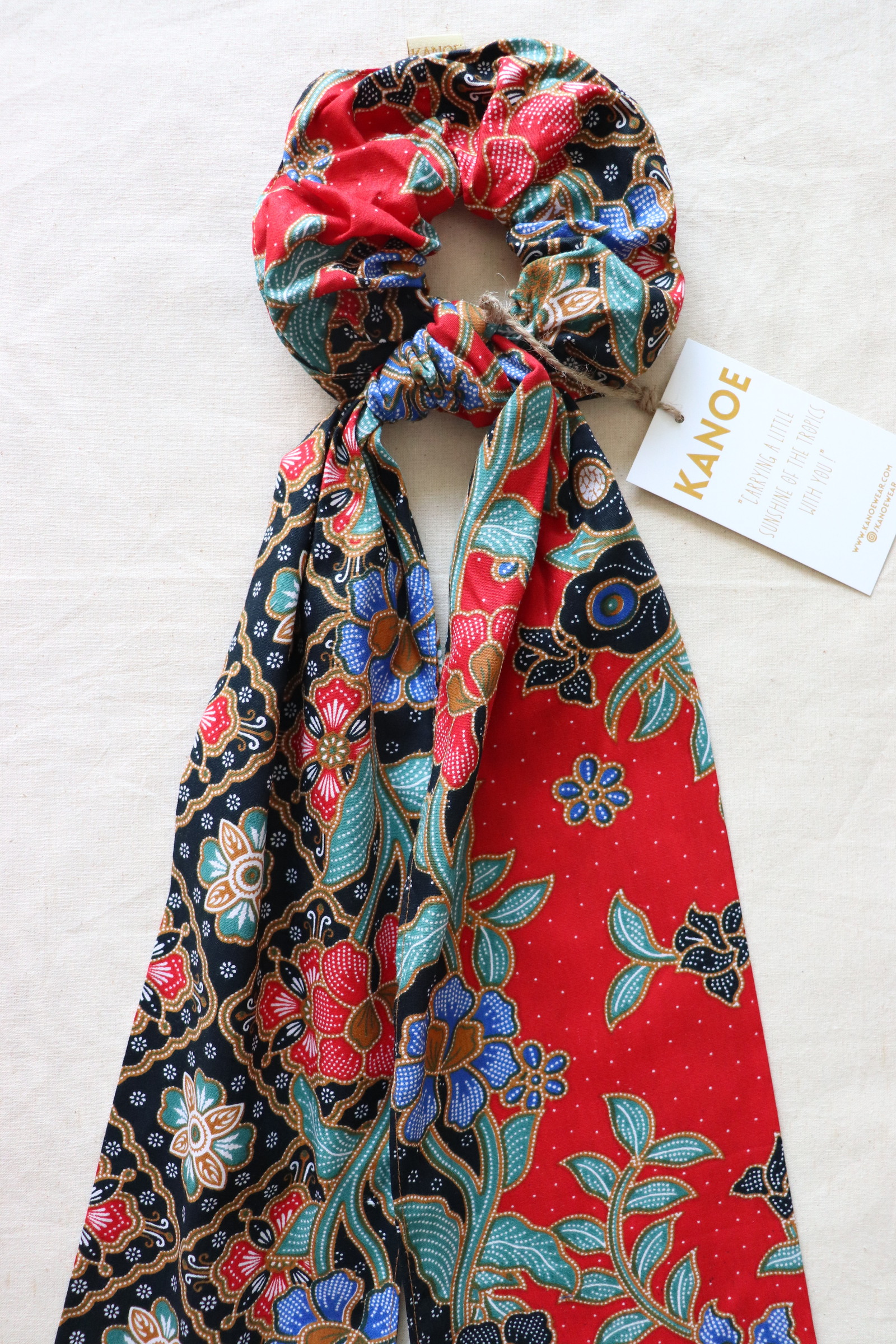 Maxi Batik Scrunchie w/ Ribbon - Bea