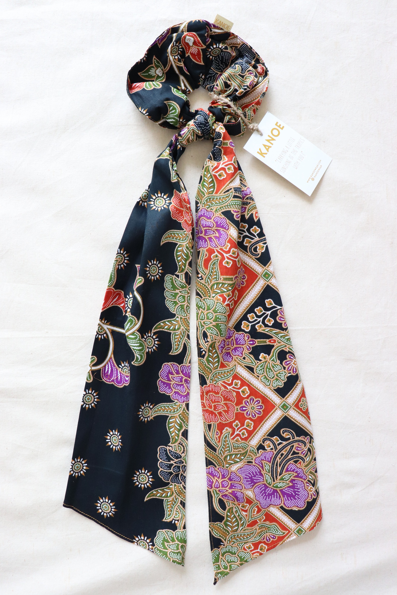Maxi Batik Scrunchie w/ Ribbon - Ayana