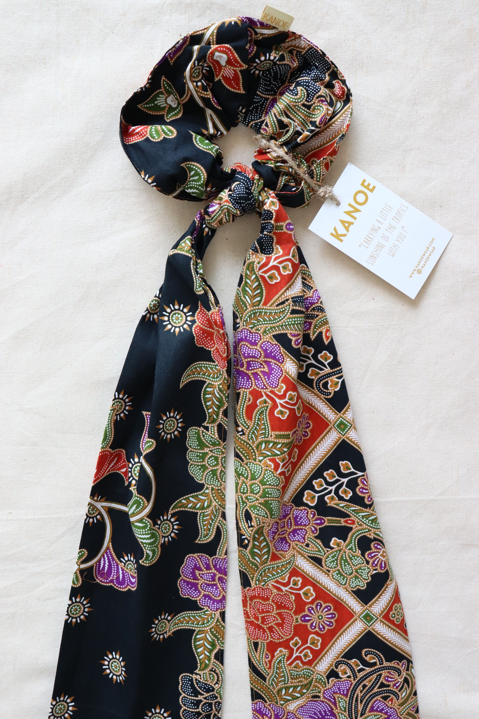 Maxi Batik Scrunchie w/ Ribbon - Ayana