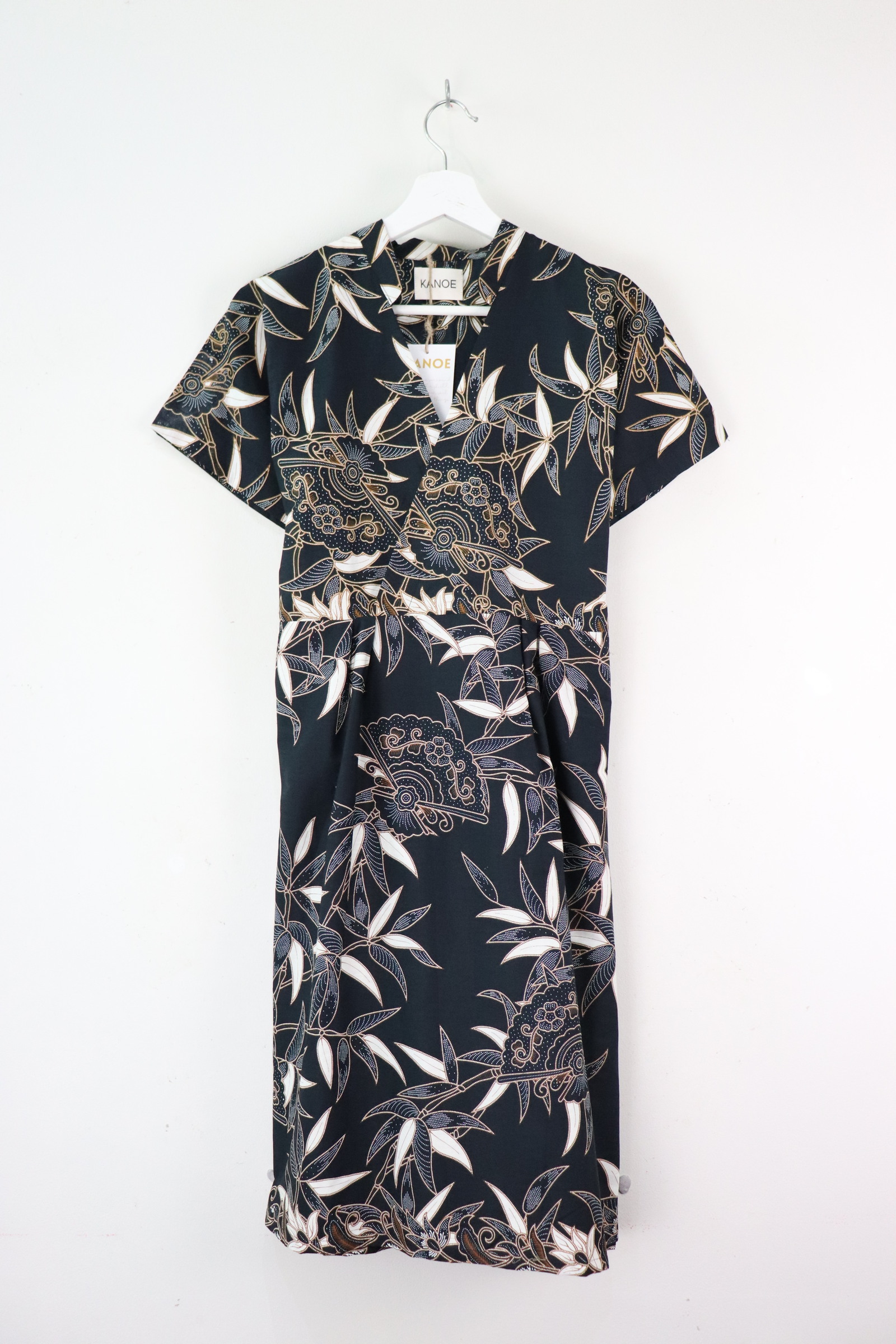 Kimono Wrap Dress w/ Mandarin Collar - Ai Lii
