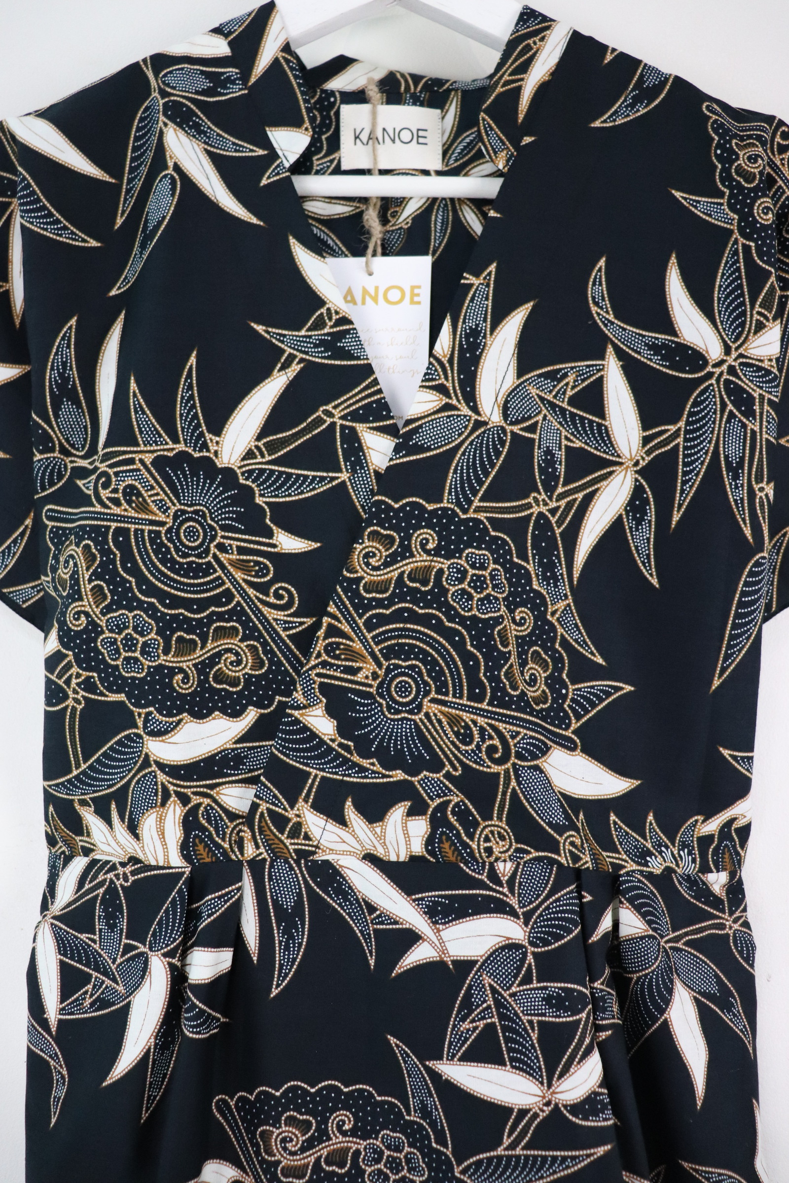 Kimono Wrap Dress w/ Mandarin Collar - Ai Lii