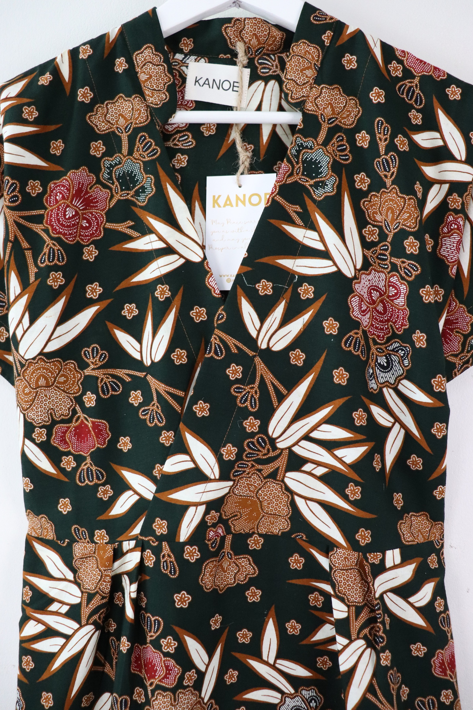 Kimono Wrap Dress w/ Mandarin Collar - Ai Mei