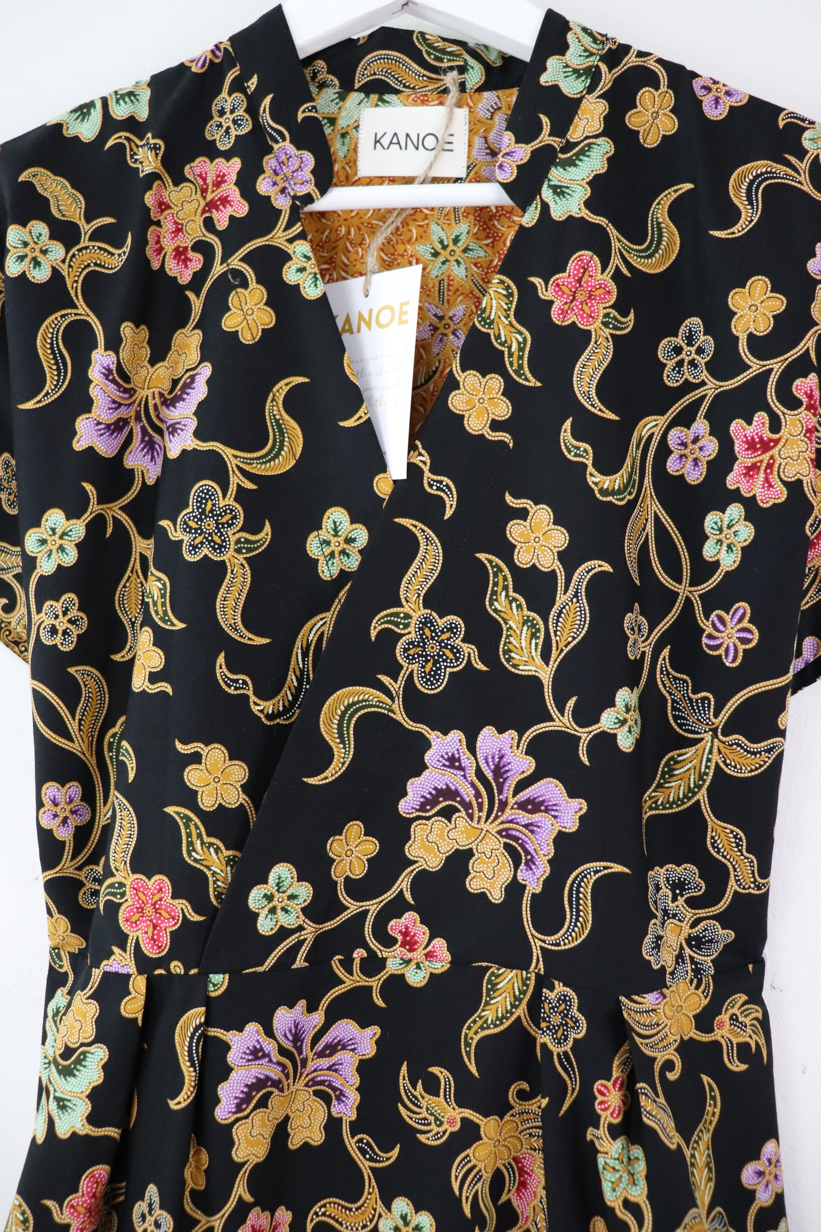 Kimono Wrap Dress w/ Mandarin Collar - Ai Hua