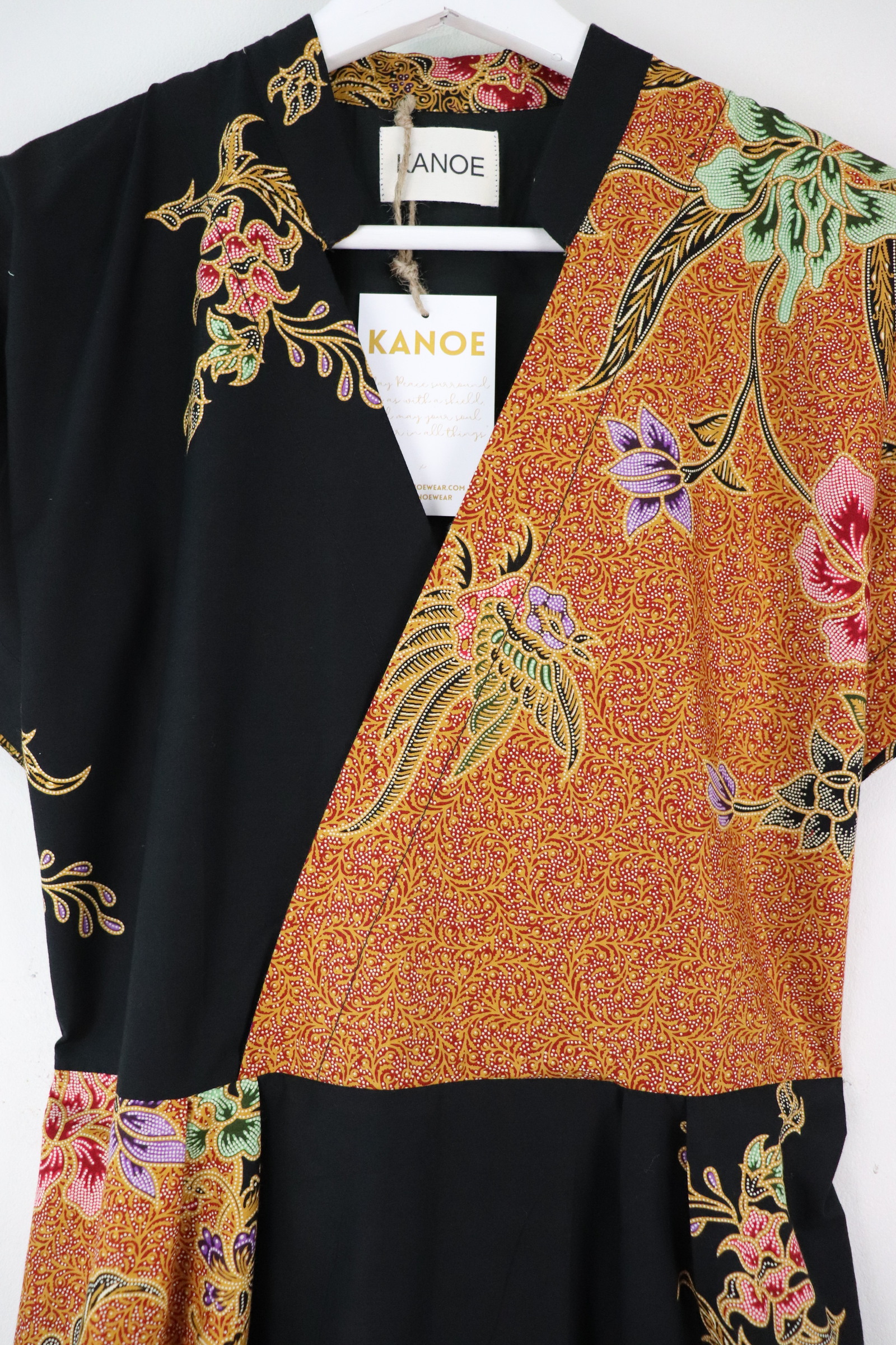 Kimono Wrap Dress w/ Mandarin Collar - Ai Fei