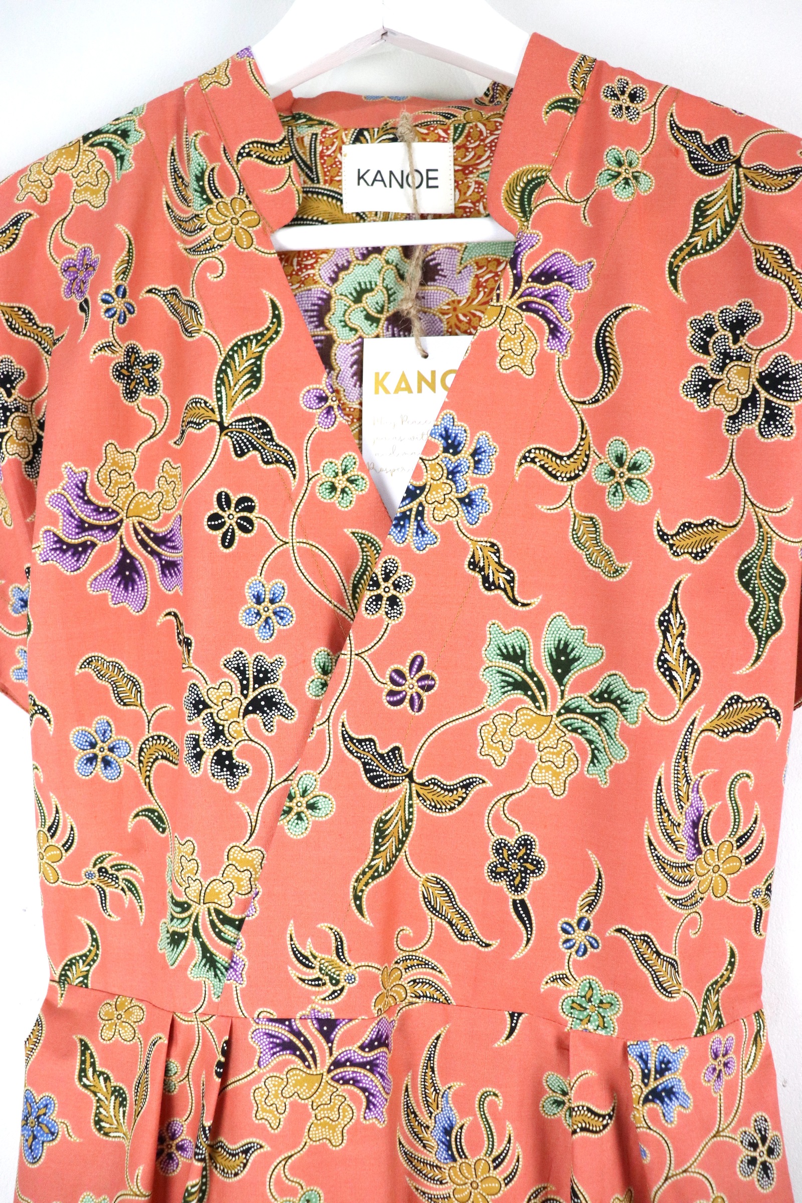Kimono Wrap Dress w/ Mandarin Collar - Ai Min