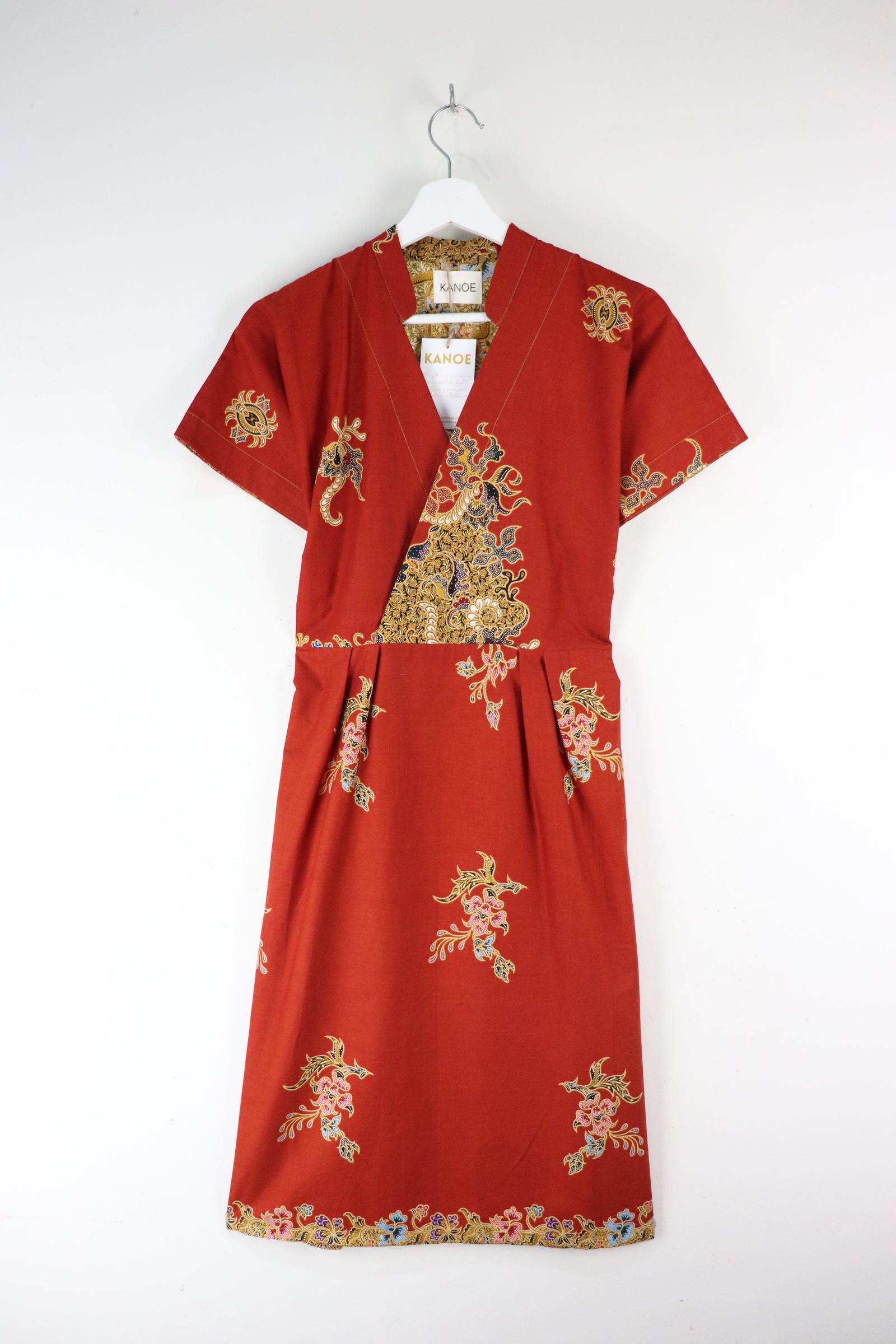 Kimono Wrap Dress w/ Mandarin Collar - Ai Hong