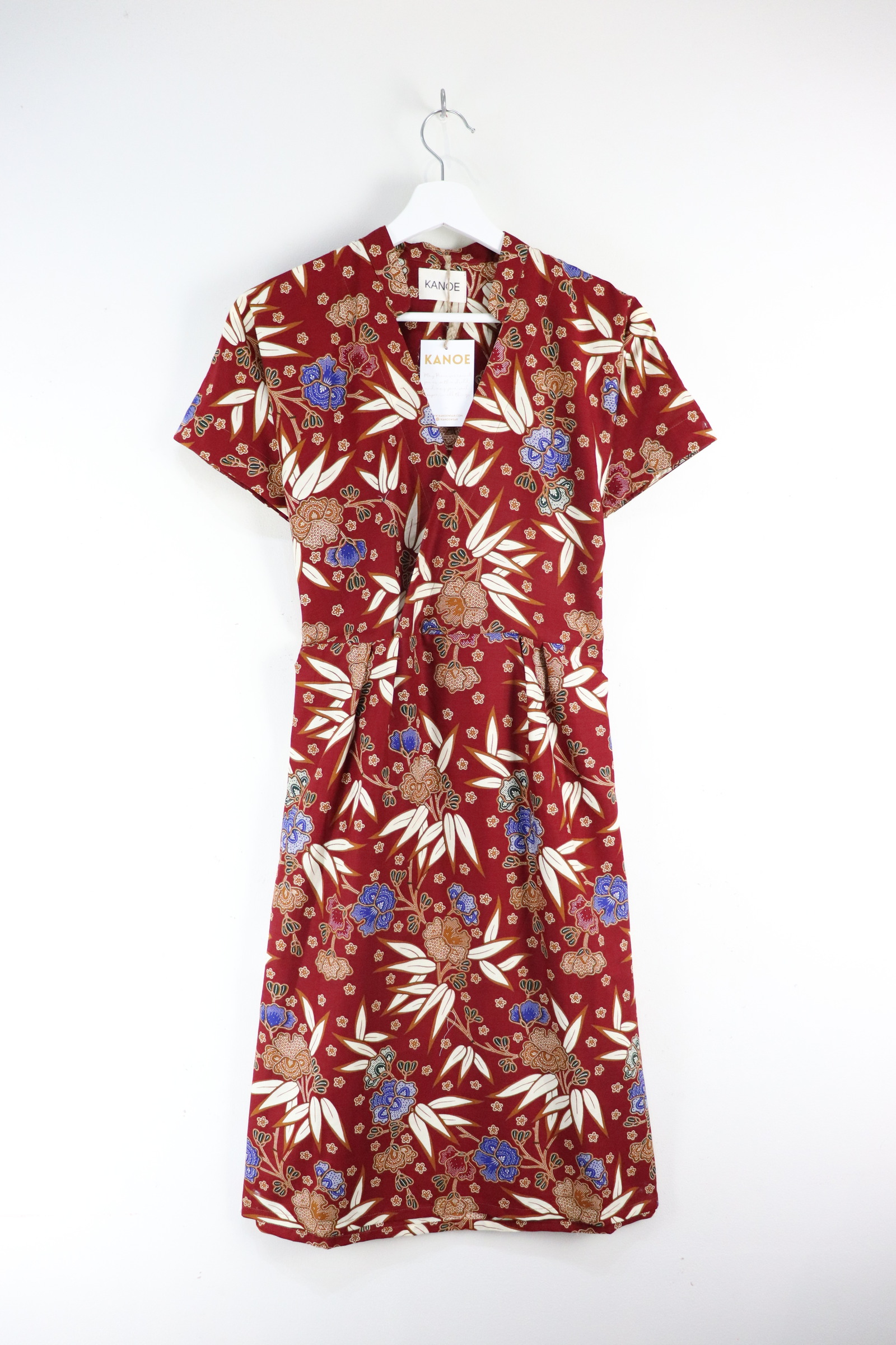 Kimono Wrap Dress w/ Mandarin Collar - Ai Yue