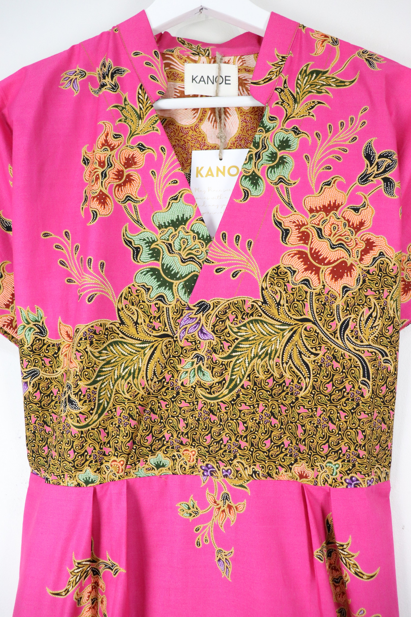 Kimono Wrap Dress w/ Mandarin Collar - Ai Ling