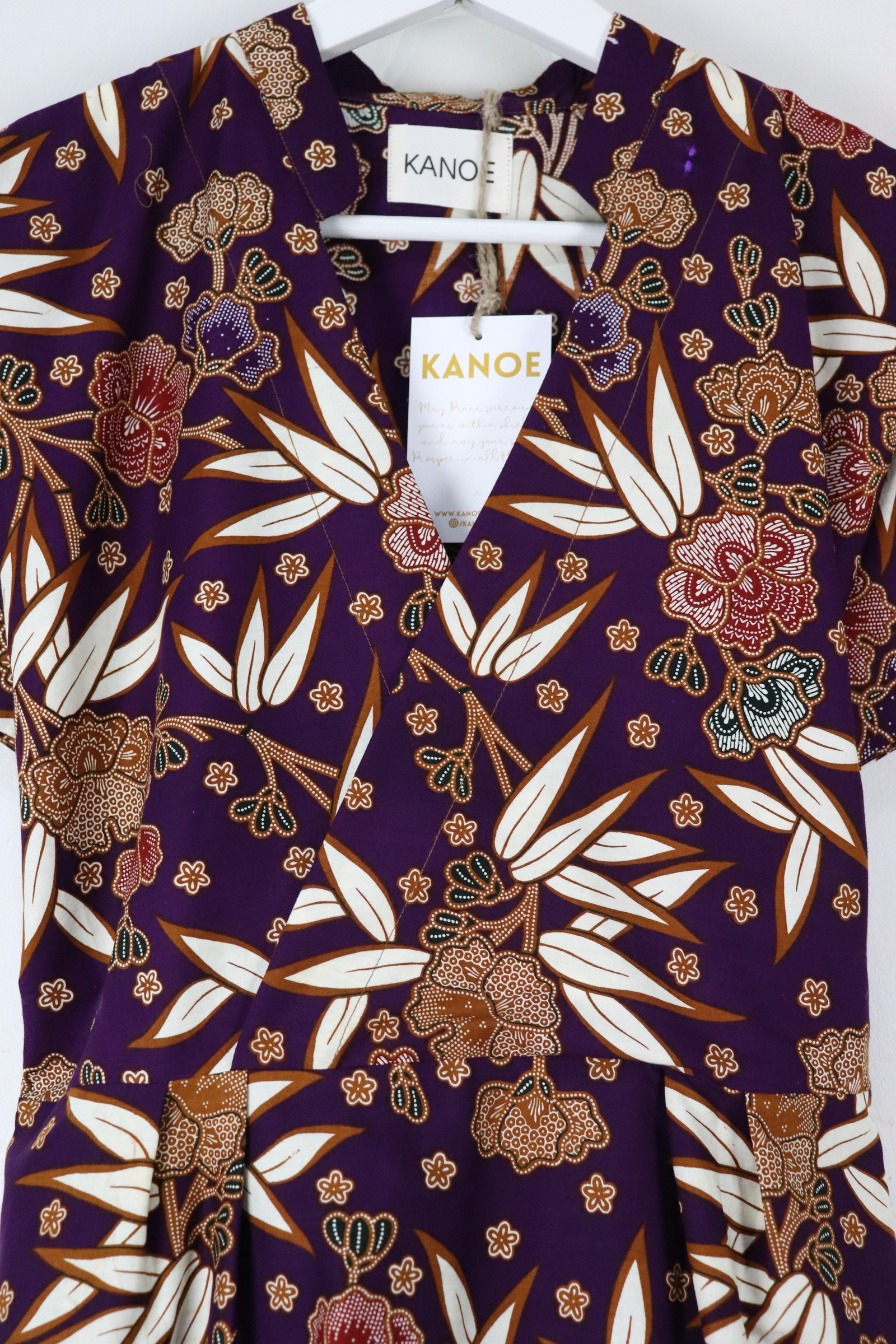 Kimono Wrap Dress w/ Mandarin Collar - Ai Jia