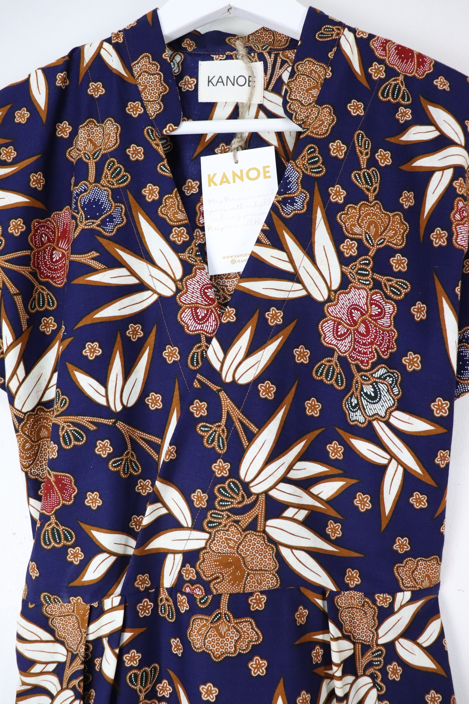 Kimono Wrap Dress w/ Mandarin Collar - Ai Xue