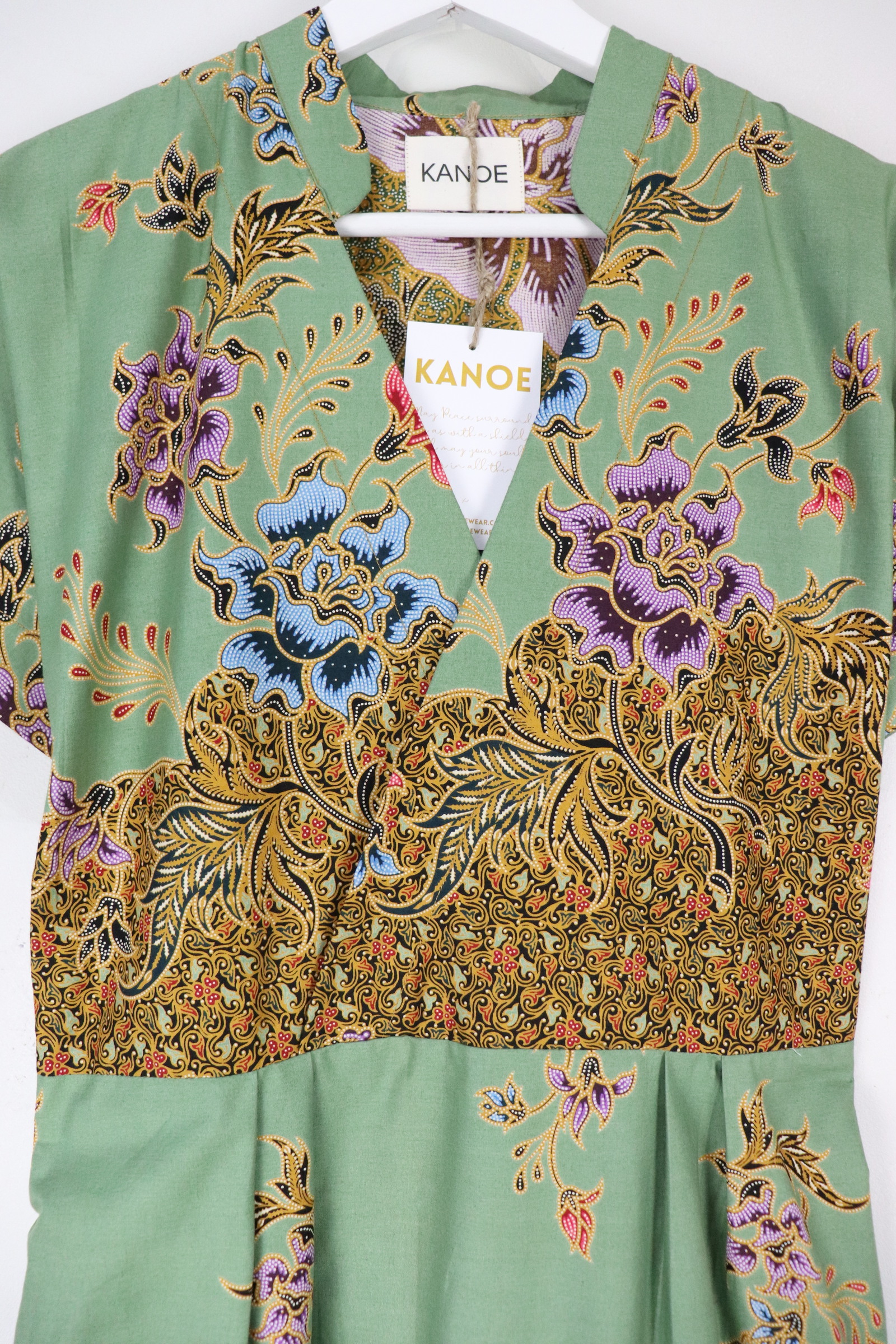 Kimono Wrap Dress w/ Mandarin Collar - Ai Ren