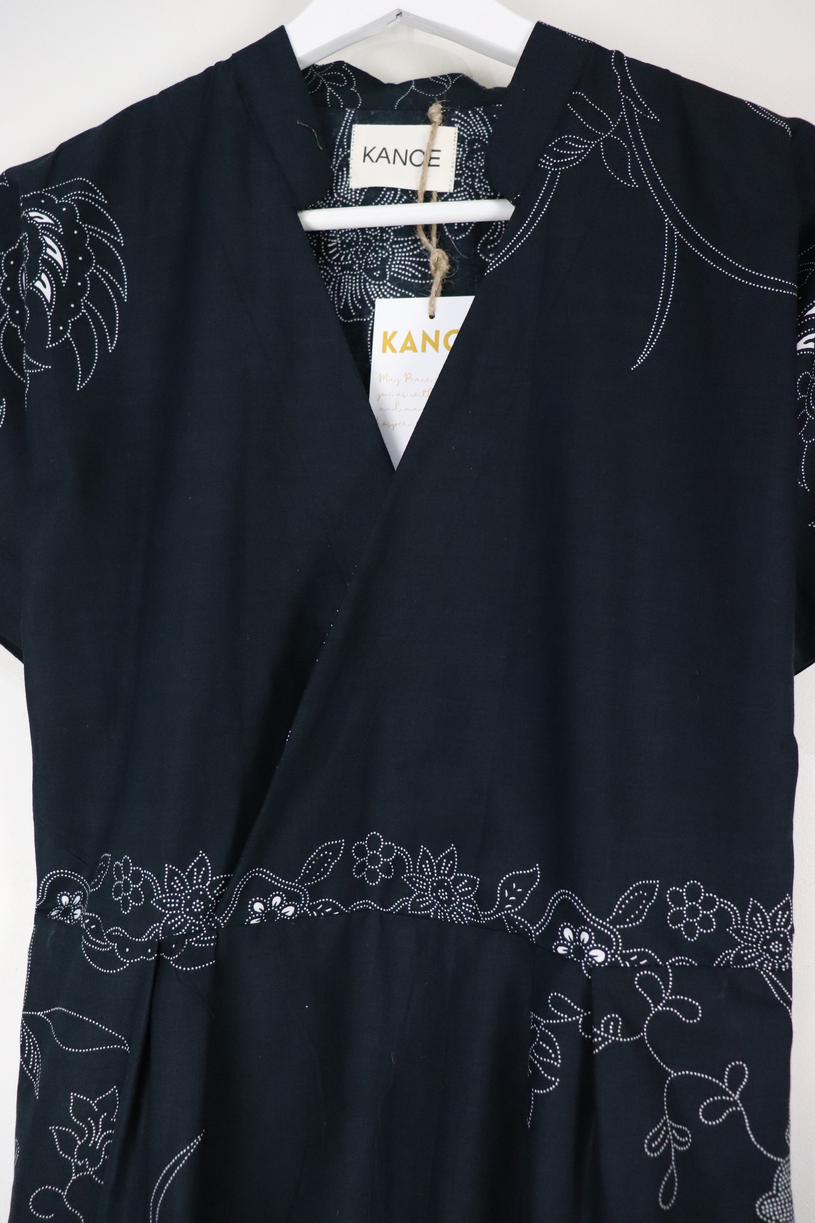 Kimono Wrap Dress w/ Mandarin Collar - Ai Yi
