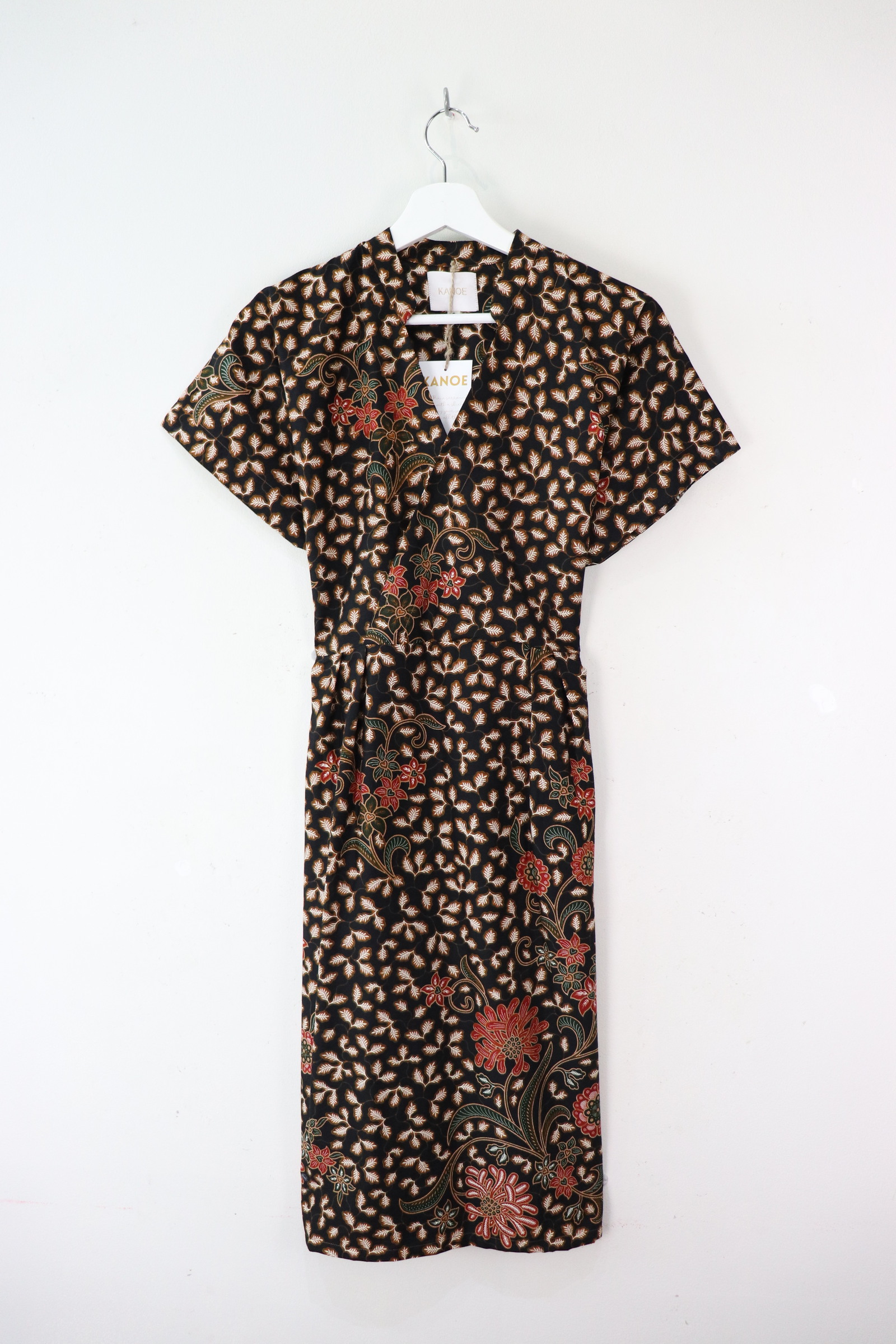 Kimono Wrap Dress w/ Mandarin Collar - Xiao Jie [ Smaller Freesize ]