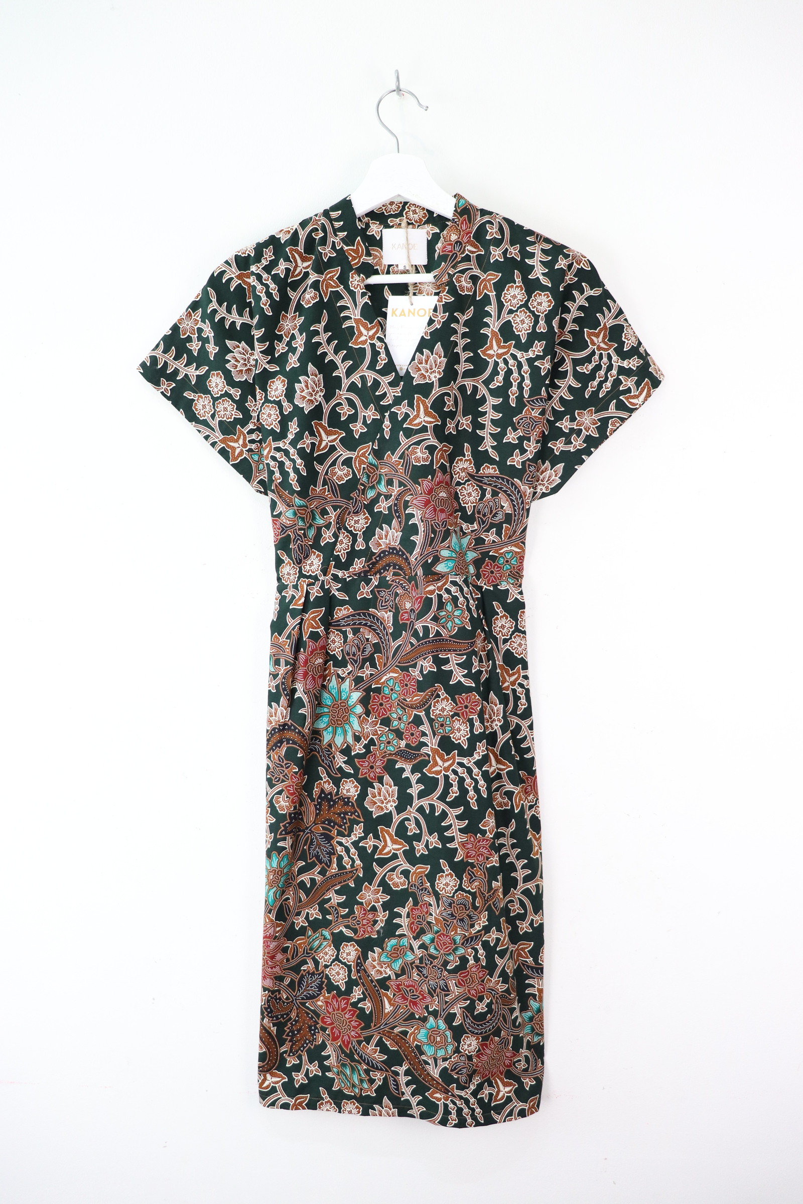 Kimono Wrap Dress w/ Mandarin Collar - Xiao Ting [ Smaller Freesize ]