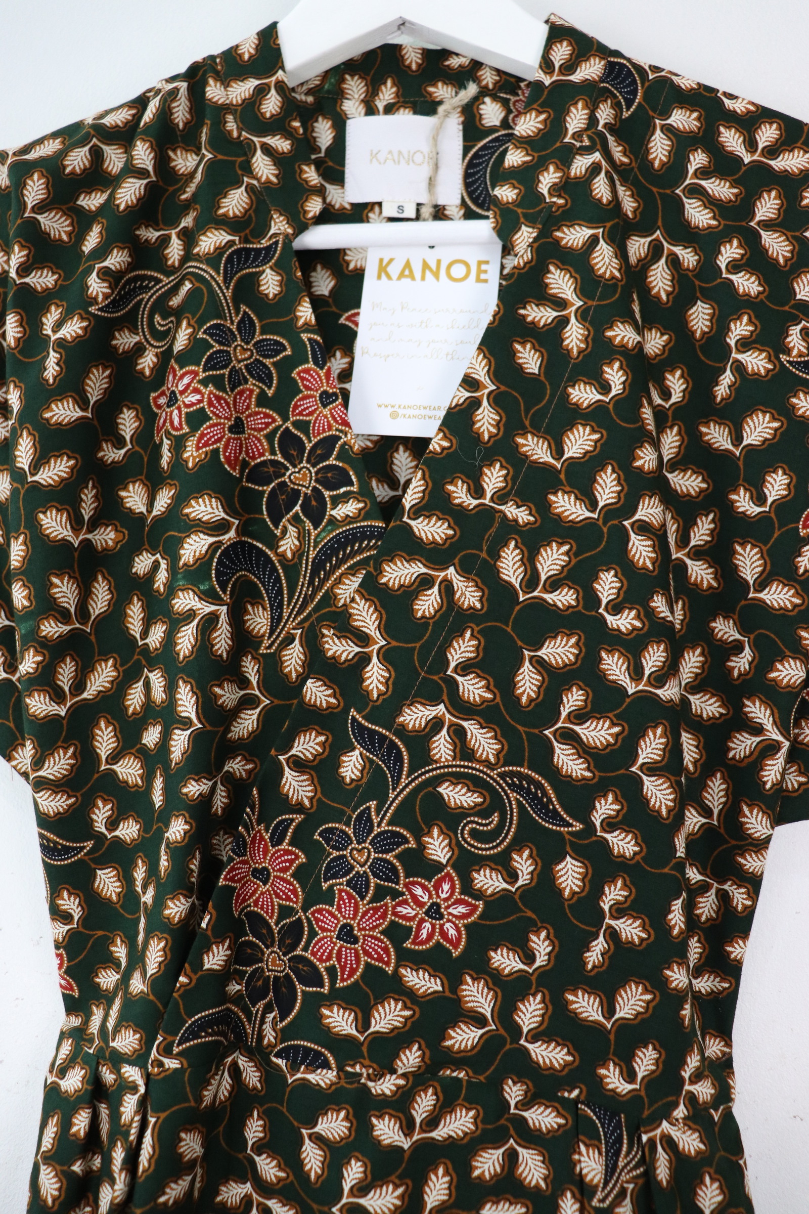 Kimono Wrap Dress w/ Mandarin Collar - Xiao Xin [ Smaller Freesize ]