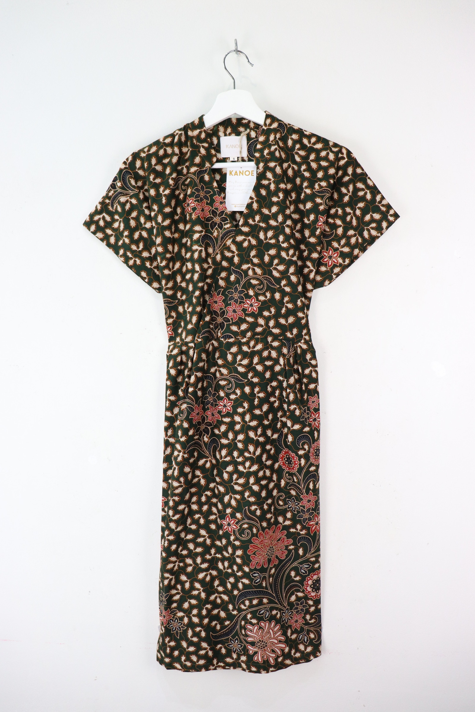 Kimono Wrap Dress w/ Mandarin Collar - Xiao Xin [ Smaller Freesize ]