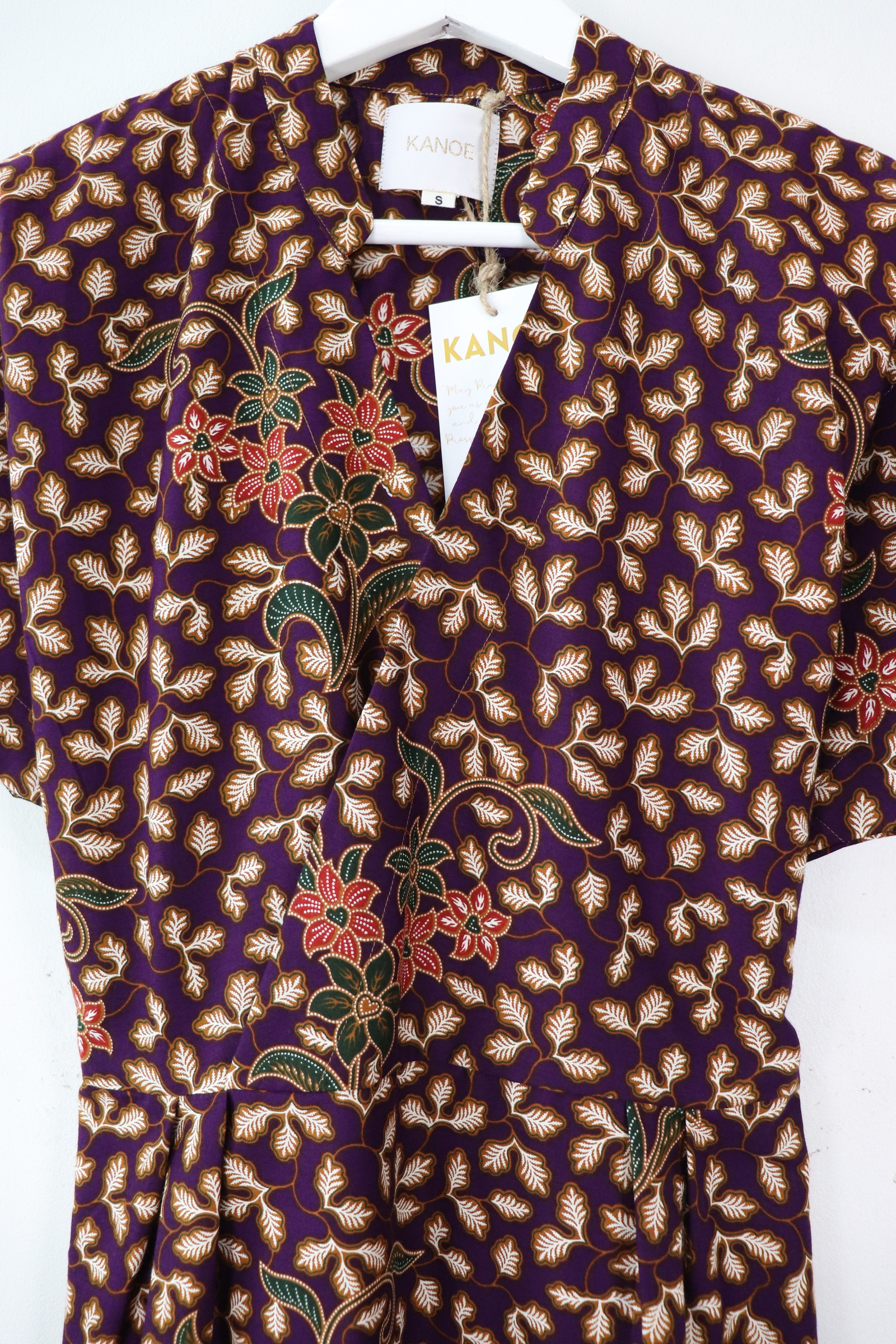 Kimono Wrap Dress w/ Mandarin Collar - Xiao Li [ Smaller Freesize ]