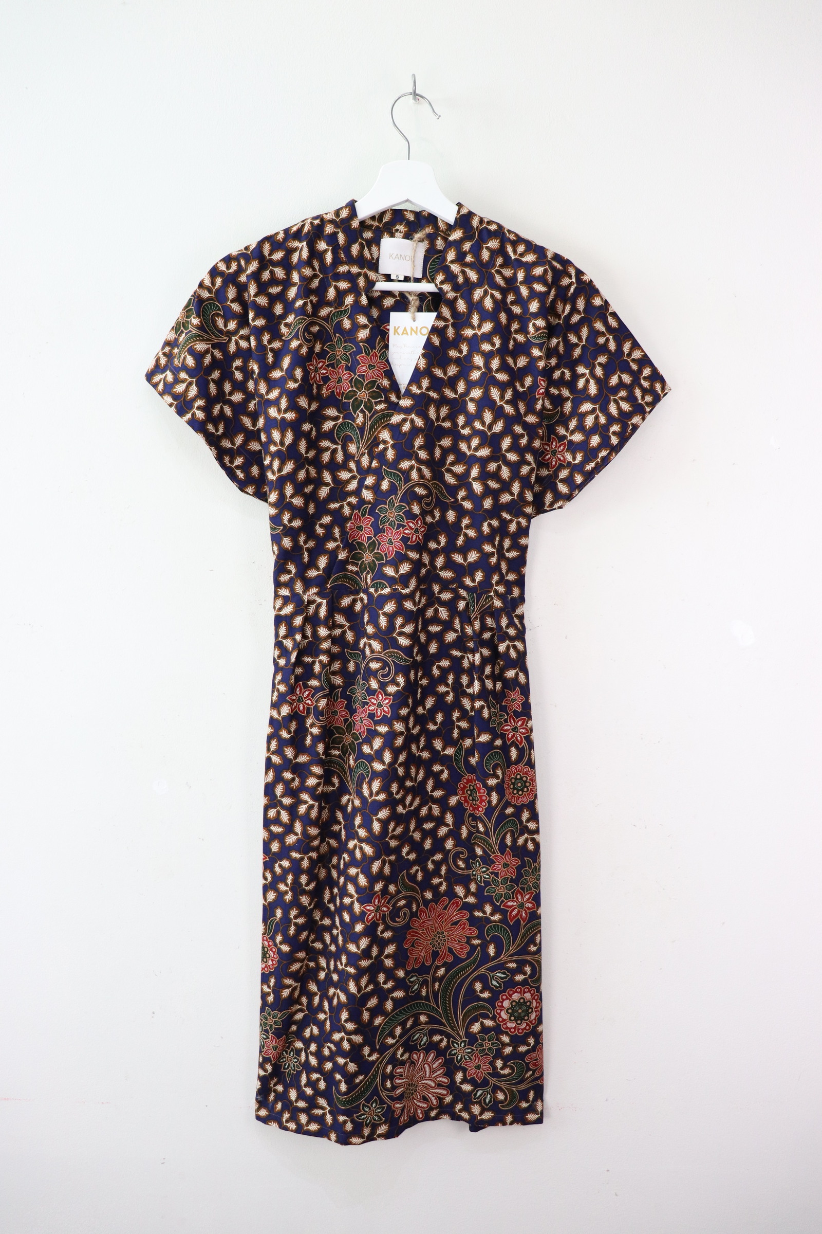 Kimono Wrap Dress w/ Mandarin Collar - Xiao Tian [ Smaller Freesize ]