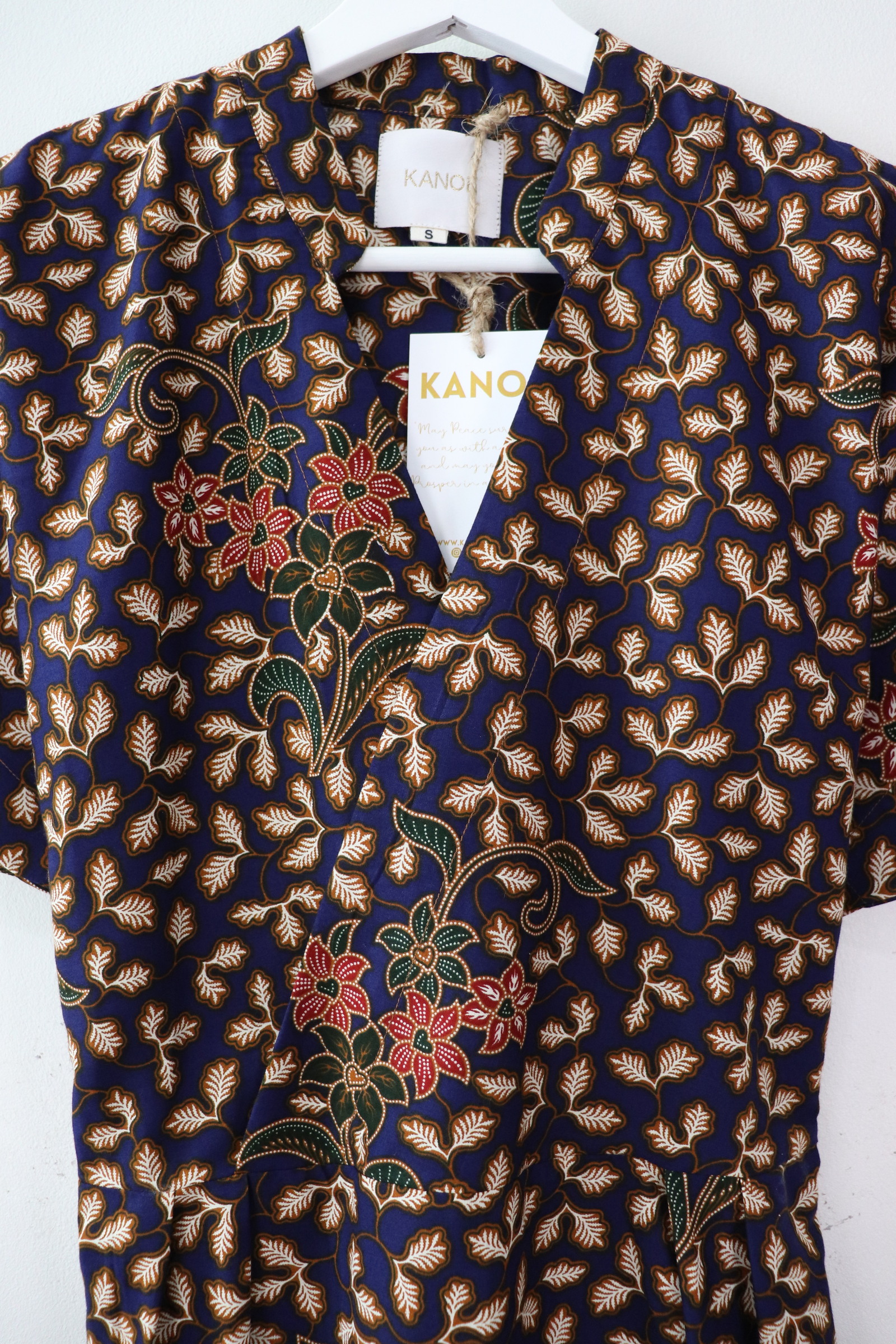 Kimono Wrap Dress w/ Mandarin Collar - Xiao Tian [ Smaller Freesize ]