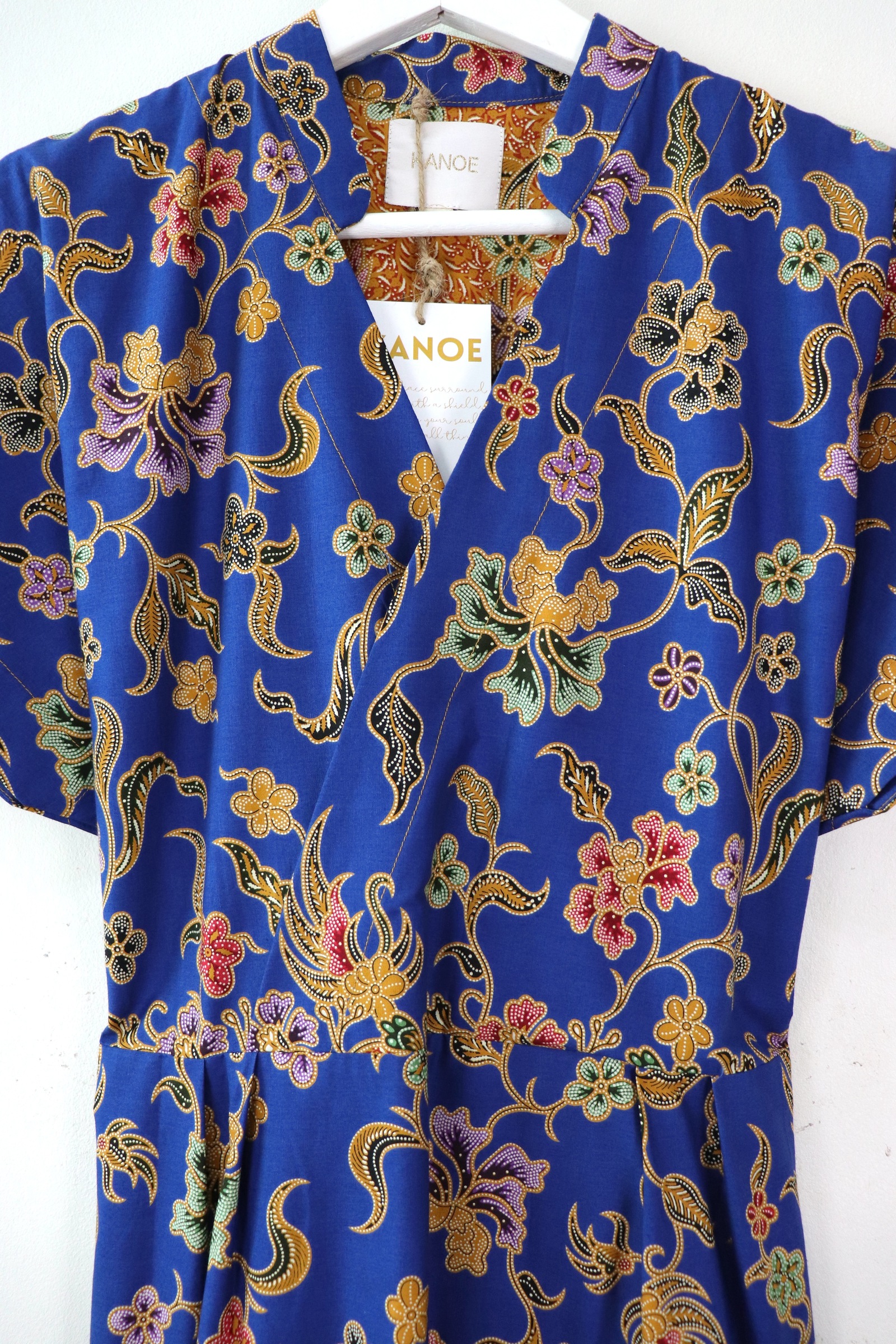 Kimono Wrap Dress w/ Mandarin Collar - Xiao Long [ Smaller Freesize ]