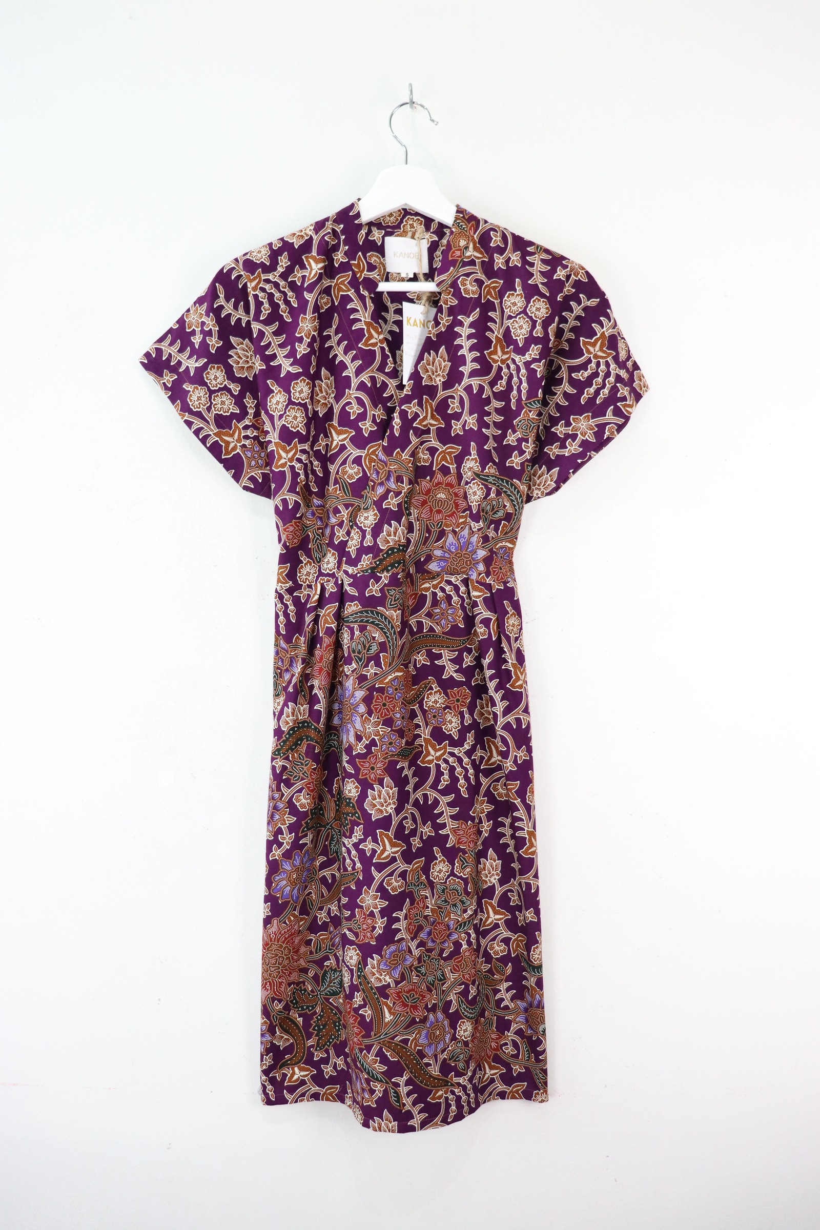 Kimono Wrap Dress w/ Mandarin Collar - Xiao Ying [ Smaller Freesize ]