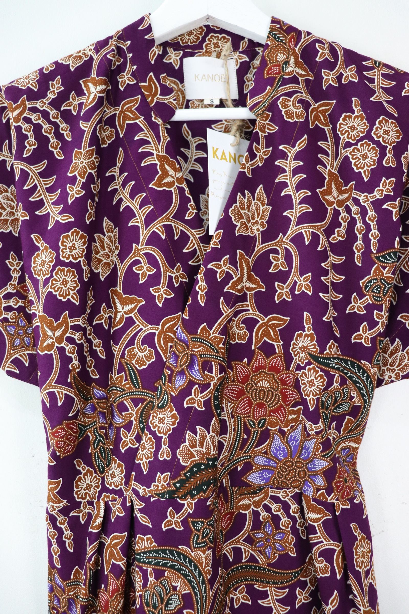 Kimono Wrap Dress w/ Mandarin Collar - Xiao Ying [ Smaller Freesize ]