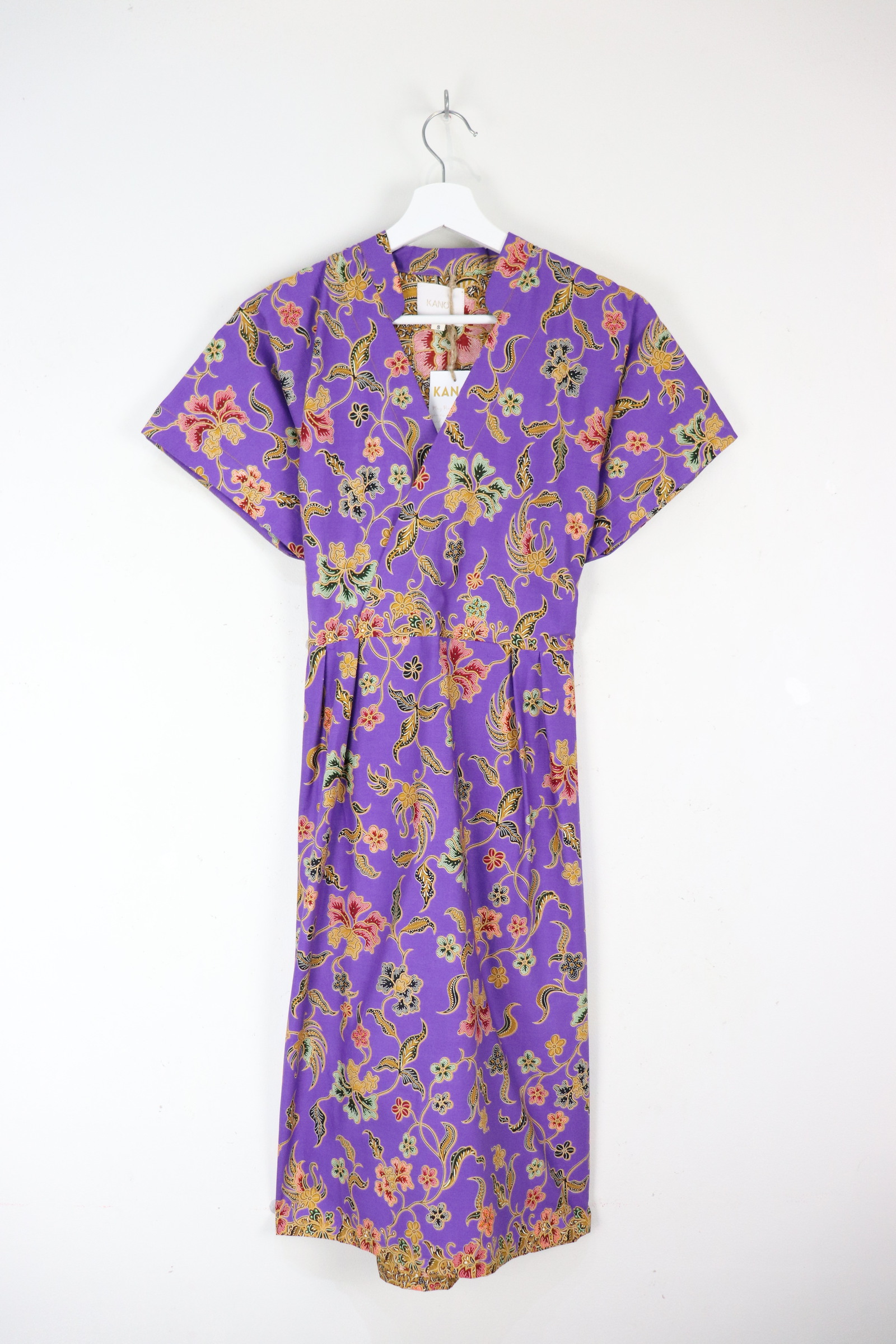 Kimono Wrap Dress w/ Mandarin Collar - Xiao Wei [ Smaller Freesize ]