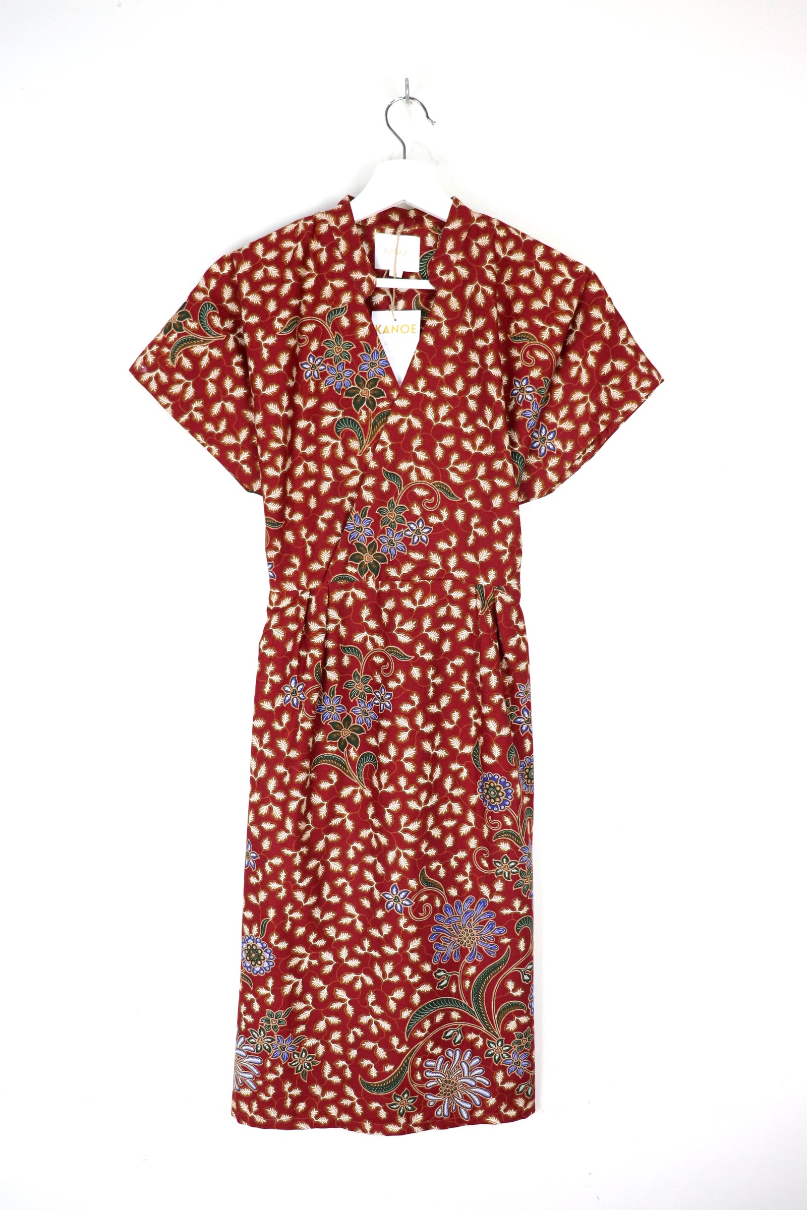 Kimono Wrap Dress w/ Mandarin Collar - Xiao Yun [ Smaller Freesize ]