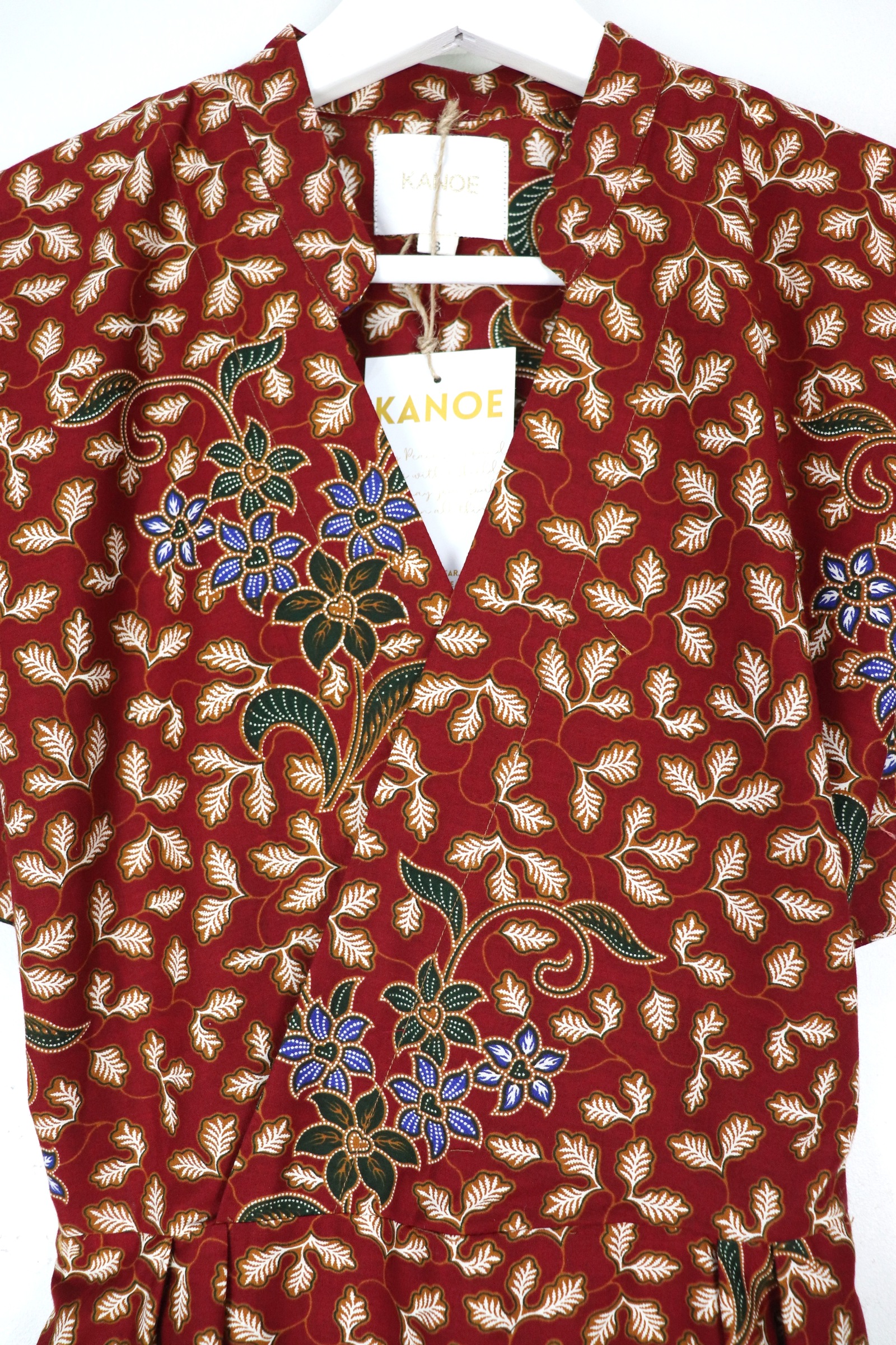 Kimono Wrap Dress w/ Mandarin Collar - Xiao Yun [ Smaller Freesize ]