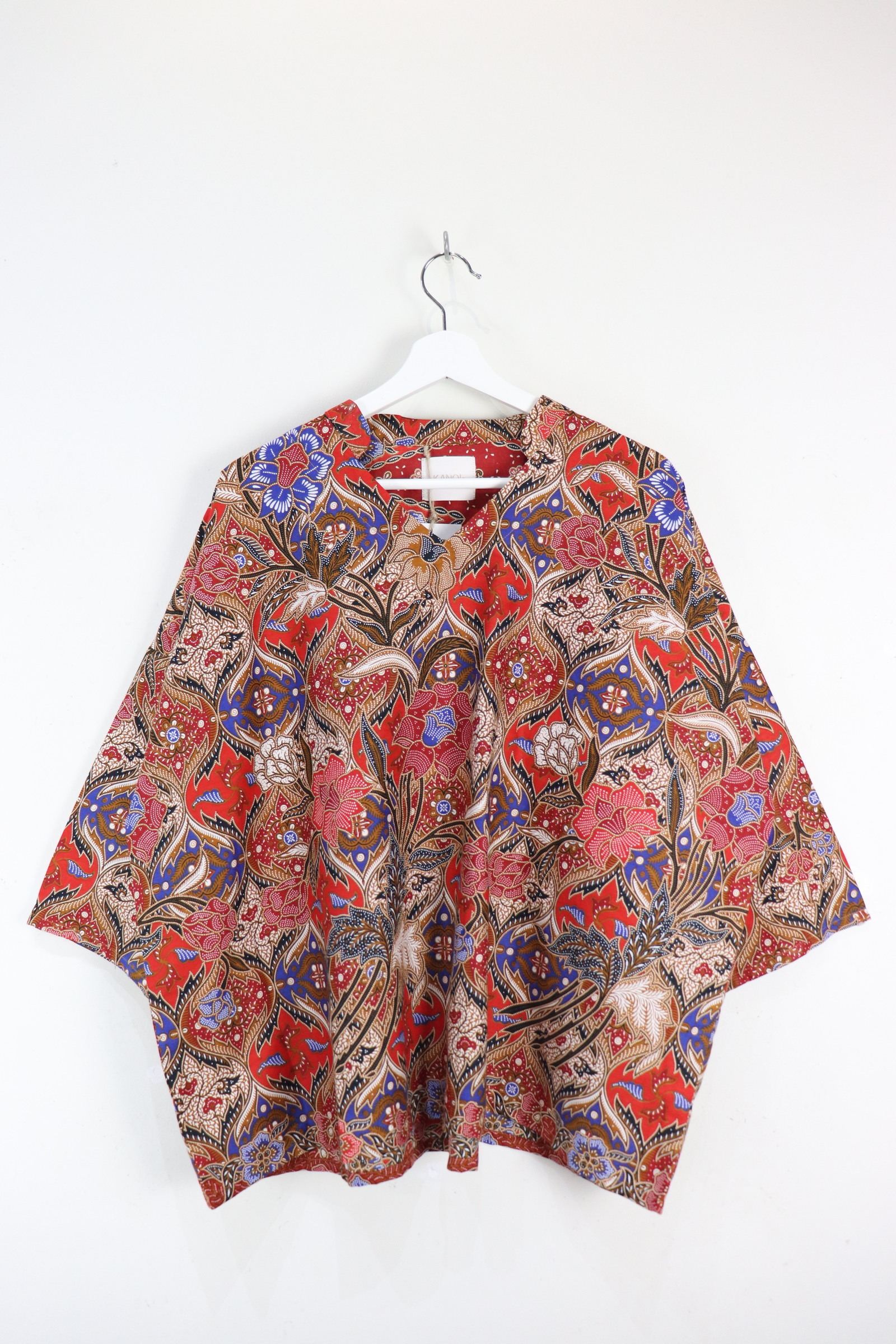 BIG GIRL Batik Top w/ Mandarin Collar - Ming Destiny