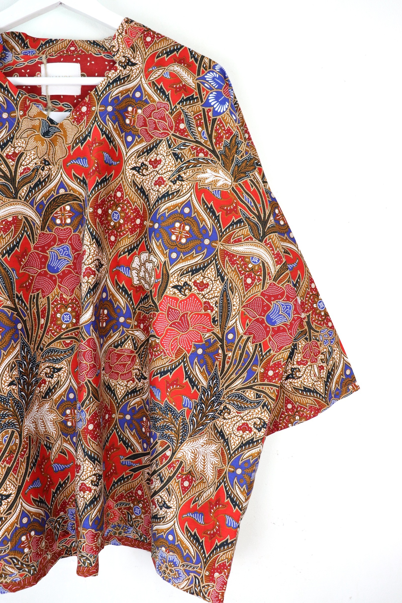 BIG GIRL Batik Top w/ Mandarin Collar - Ming Destiny