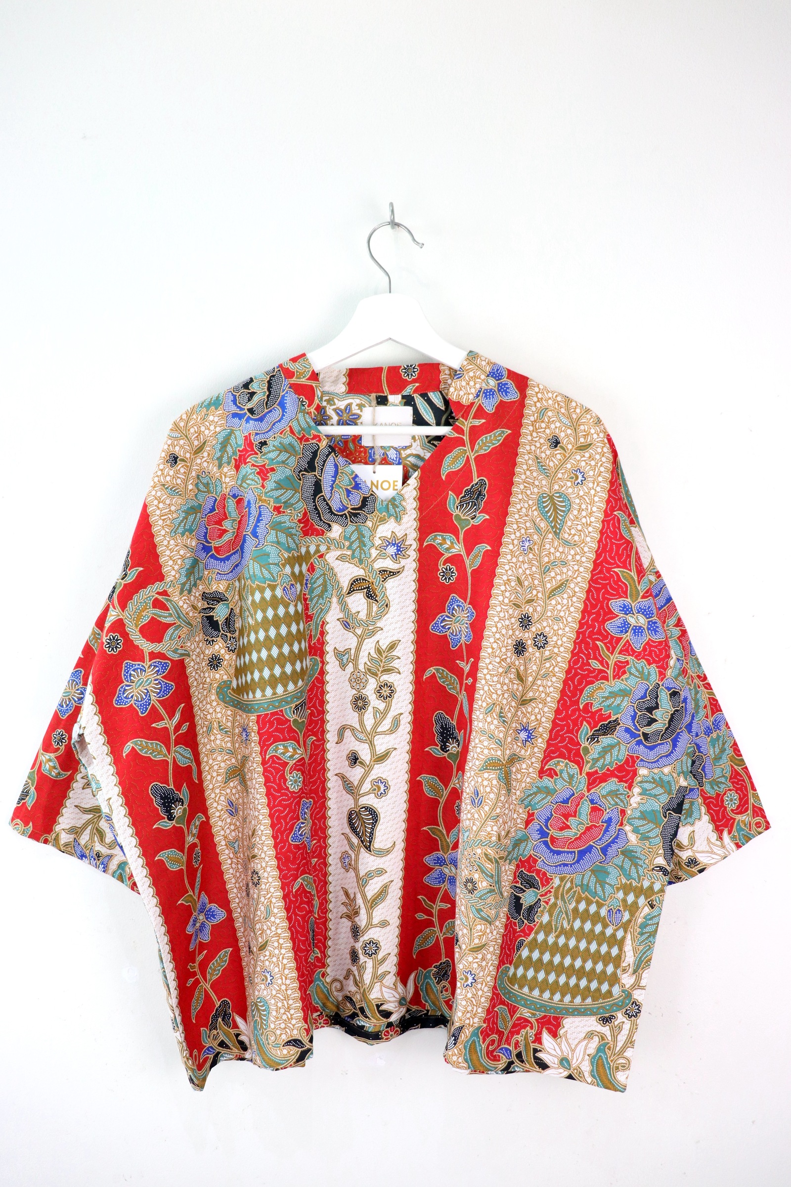 BIG GIRL Batik Top w/ Mandarin Collar - Ming Dream