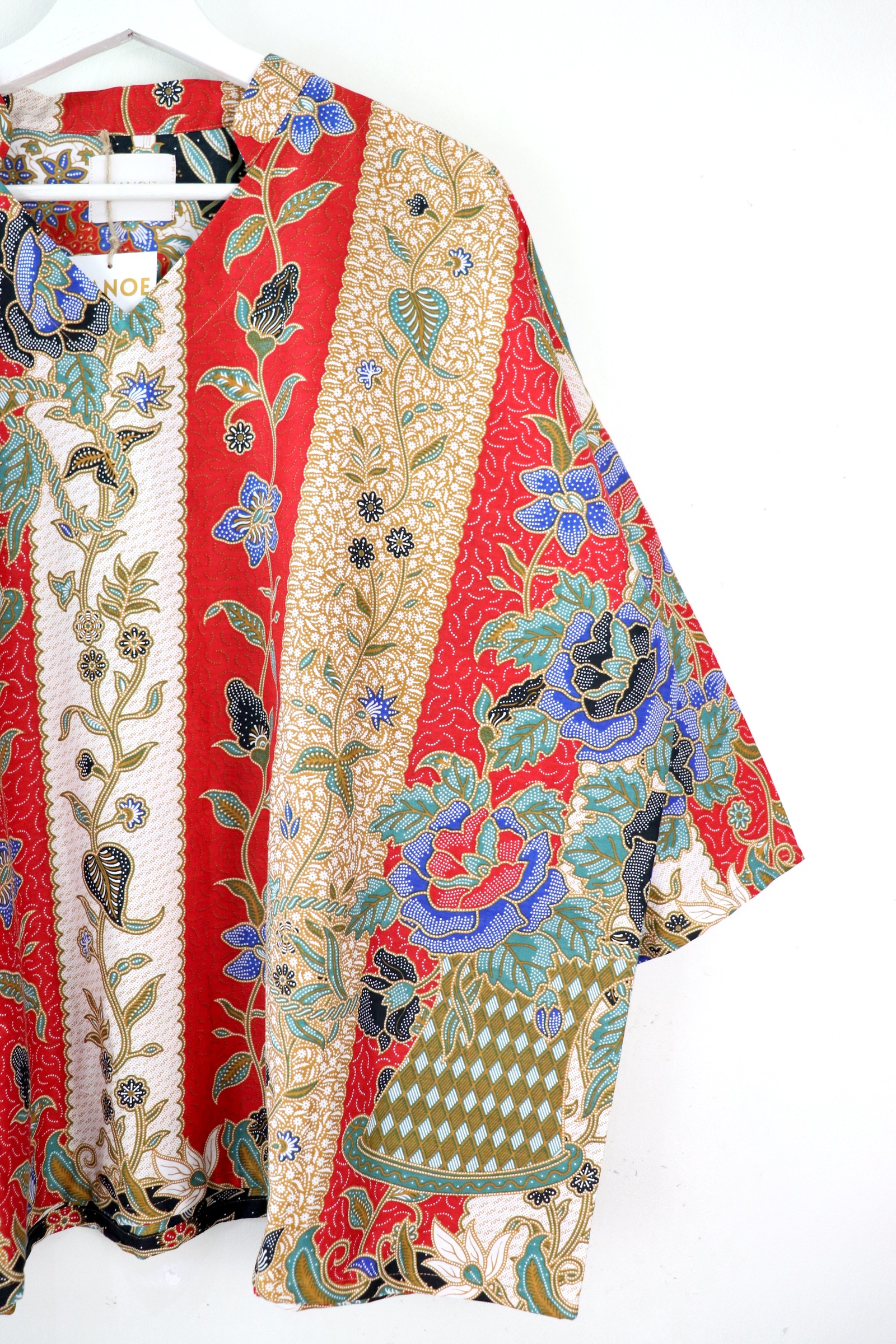 BIG GIRL Batik Top w/ Mandarin Collar - Ming Dream