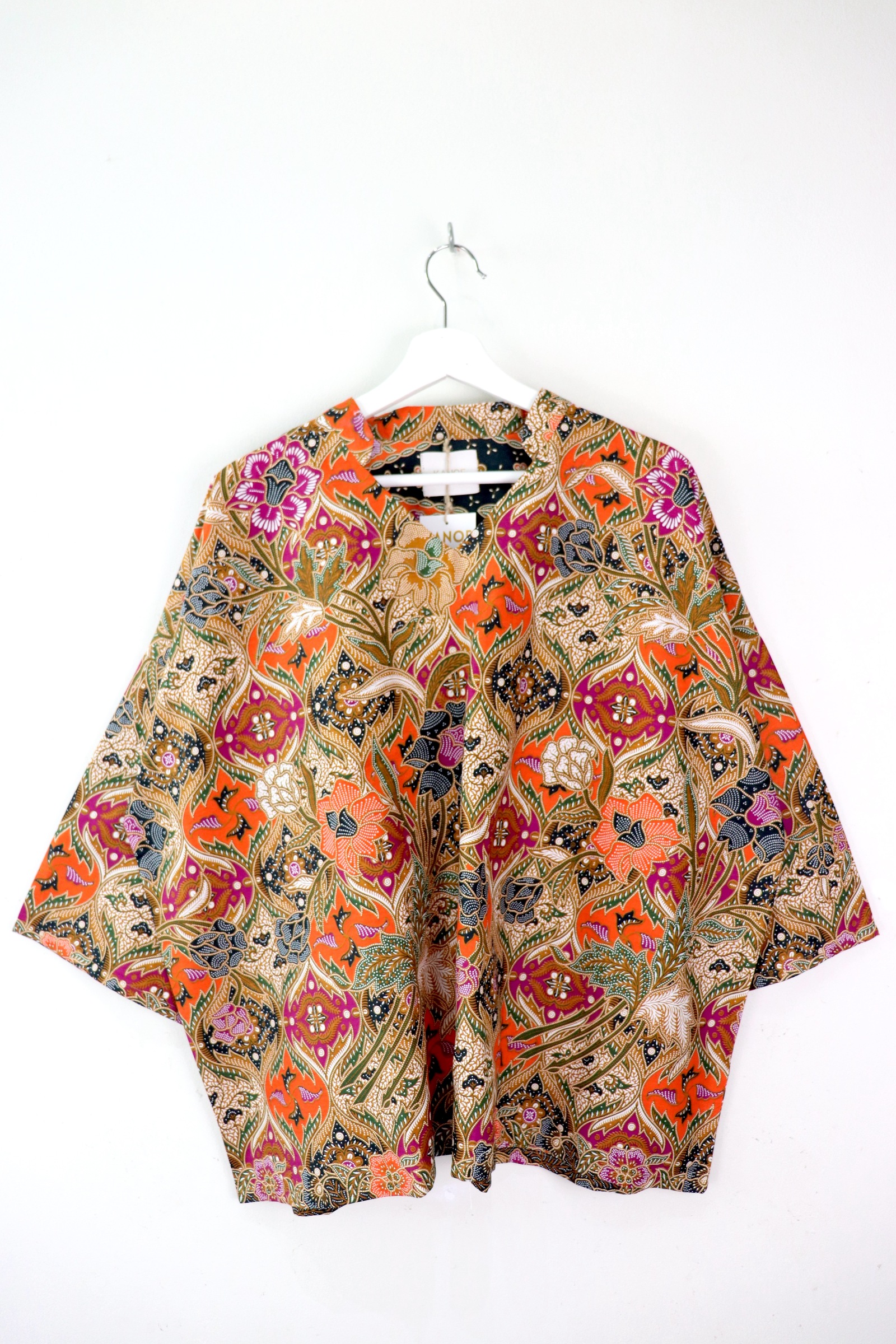 BIG GIRL Batik Top w/ Mandarin Collar - Ming Fate