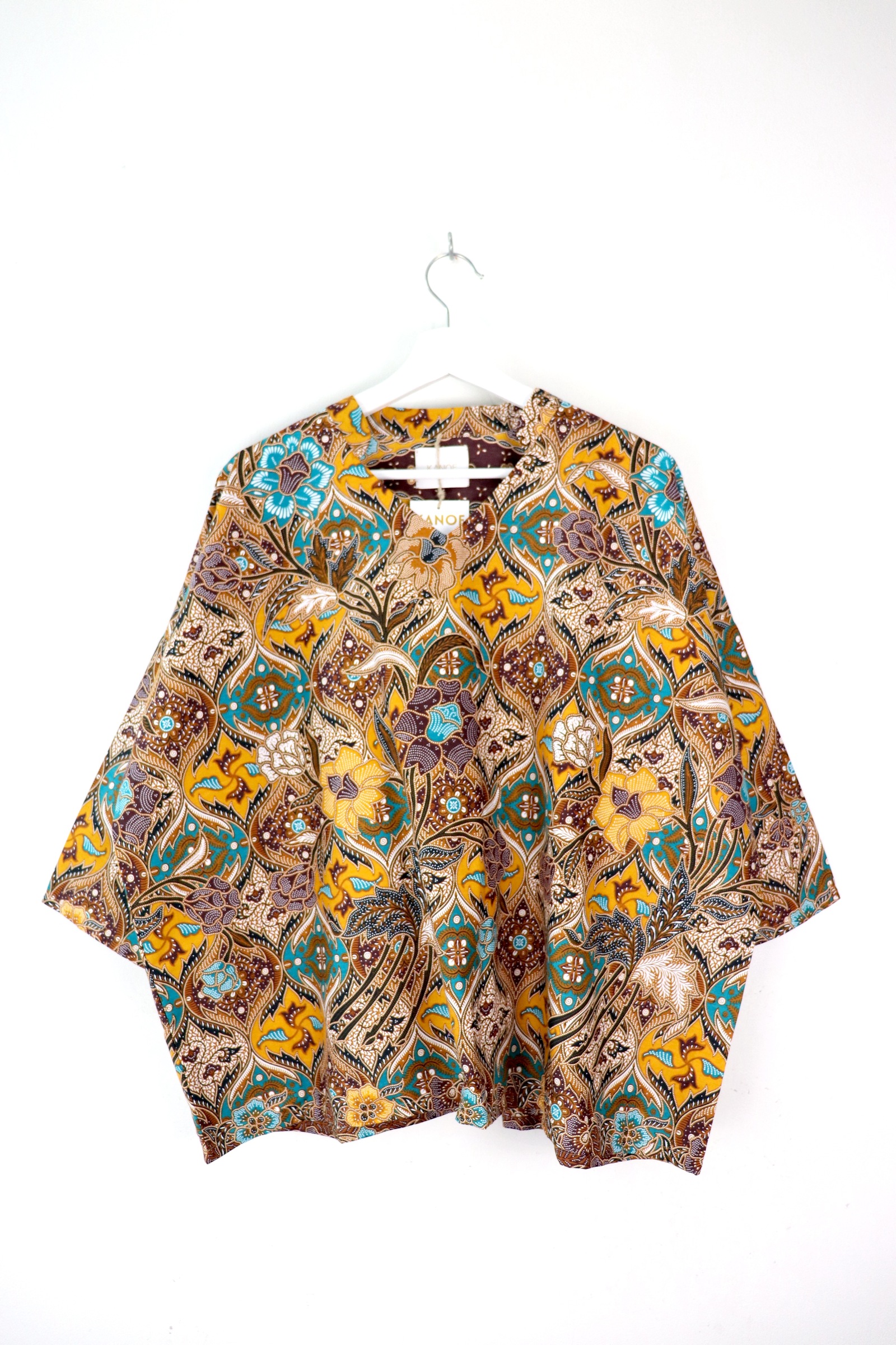 BIG GIRL Batik Top w/ Mandarin Collar - Ming Fortune