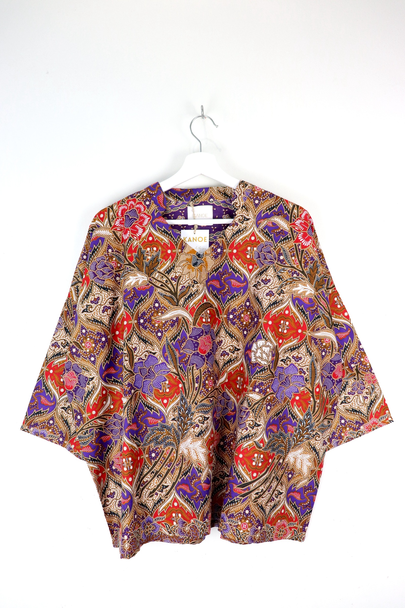 BIG GIRL Batik Top w/ Mandarin Collar - Ming Prophecy