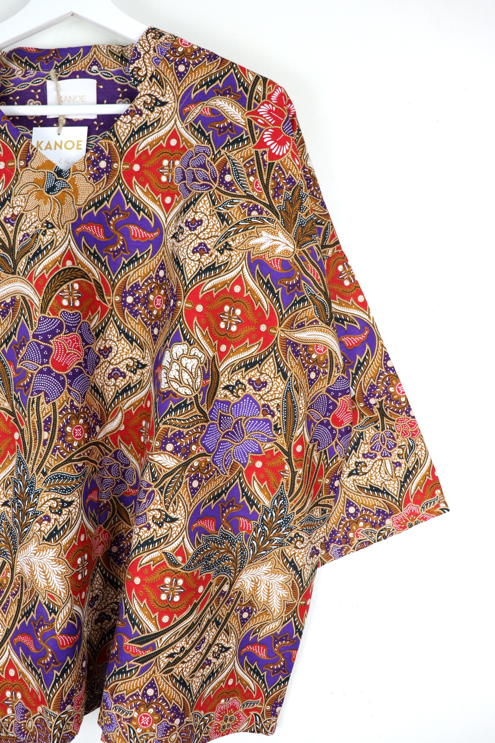 BIG GIRL Batik Top w/ Mandarin Collar - Ming Prophecy