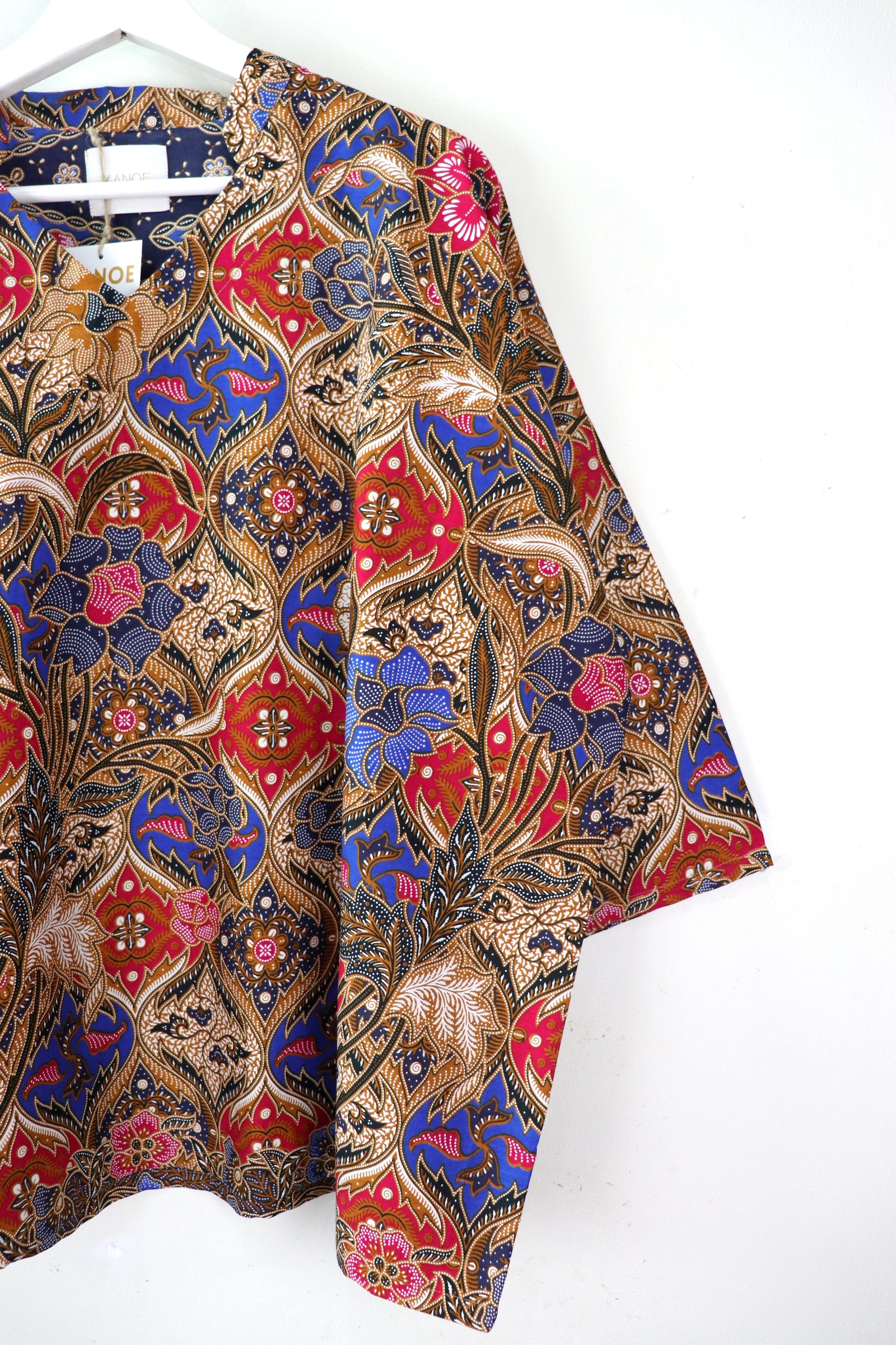 BIG GIRL Batik Top w/ Mandarin Collar - Ming Solstice