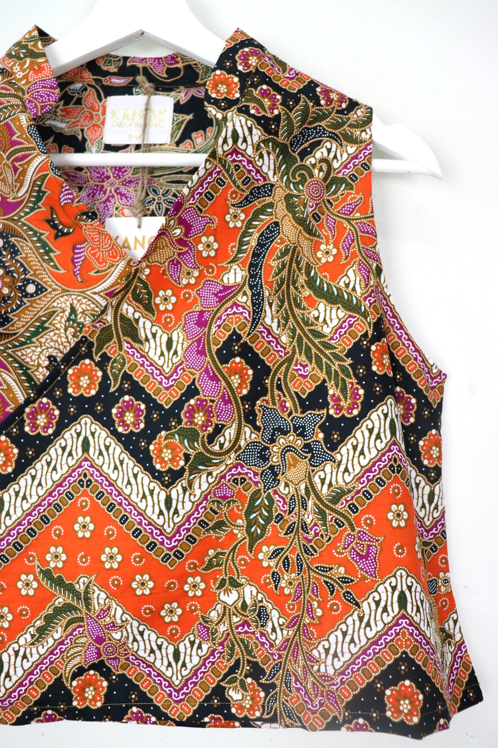 SamFu Cropped Batik Top - Kai Xin