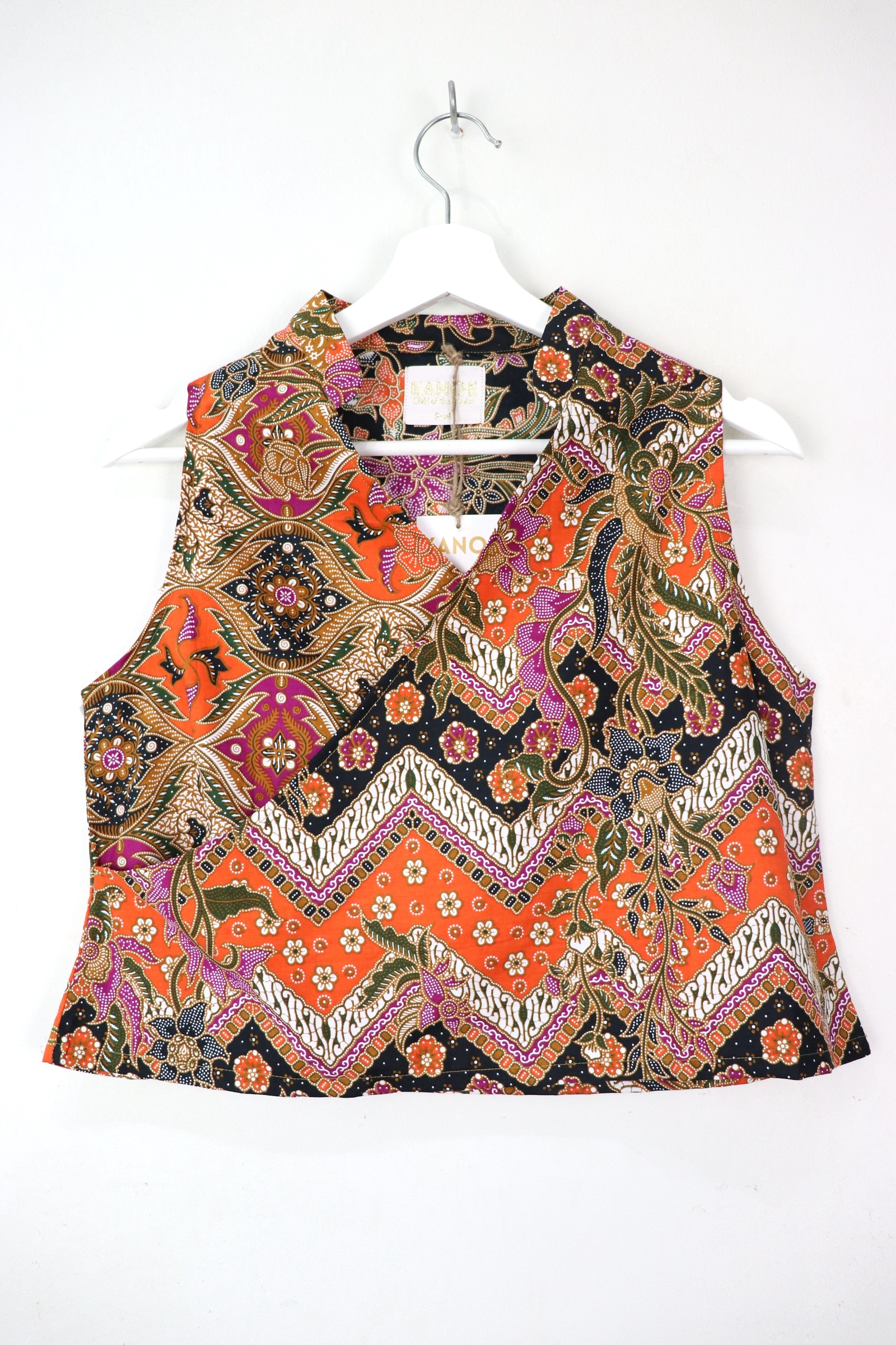 SamFu Cropped Batik Top - Kai Xin