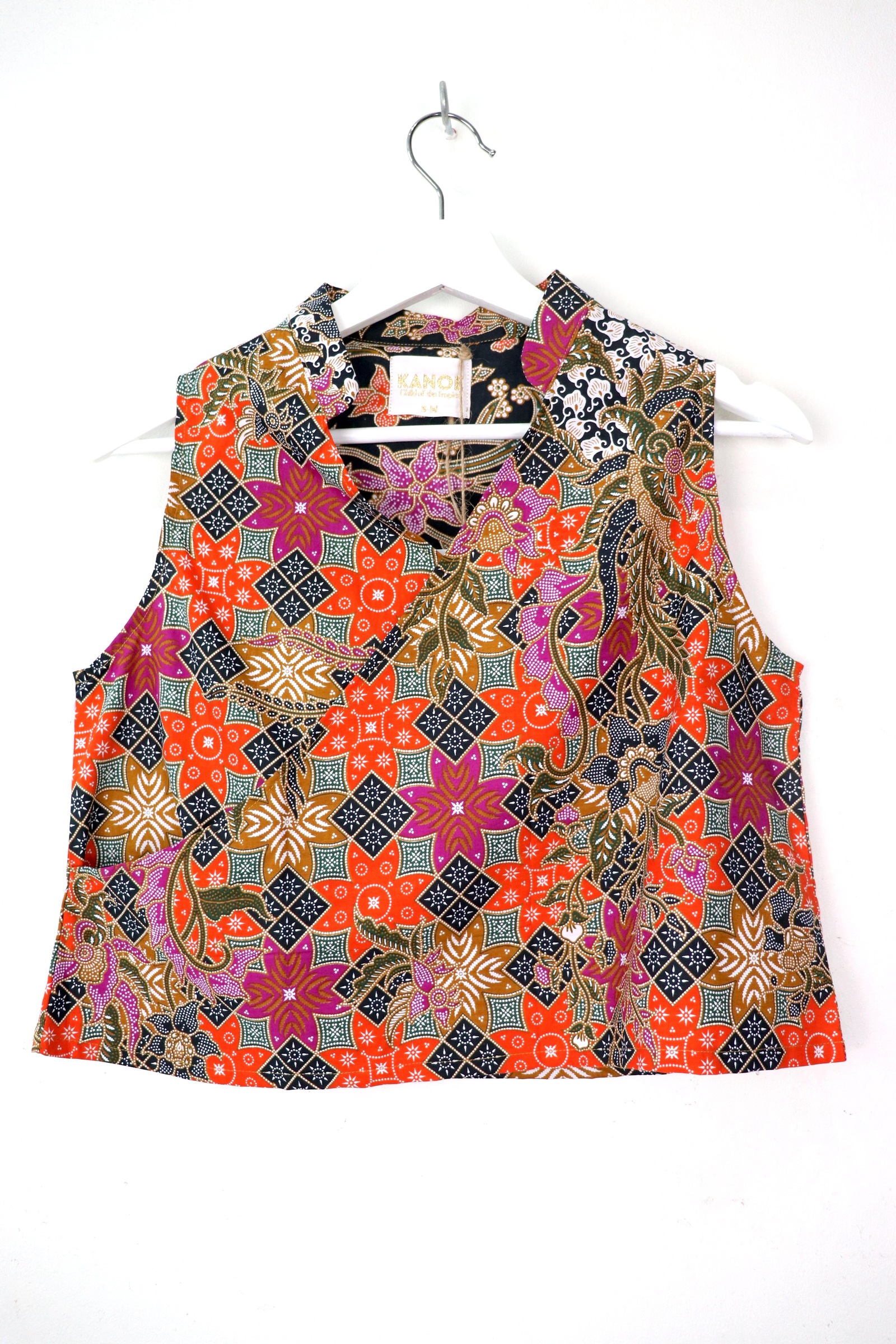 SamFu Cropped Batik Top - Kai Fang