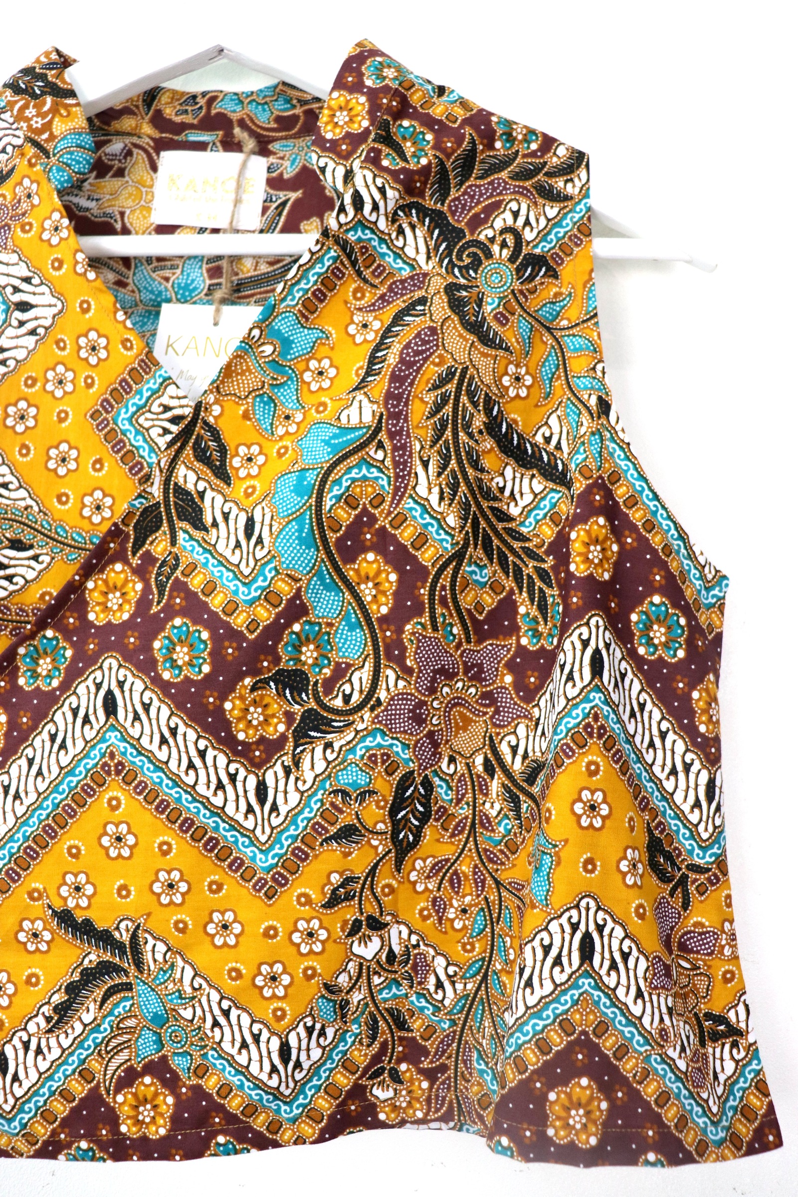 SamFu Cropped Batik Top - Kai Hua